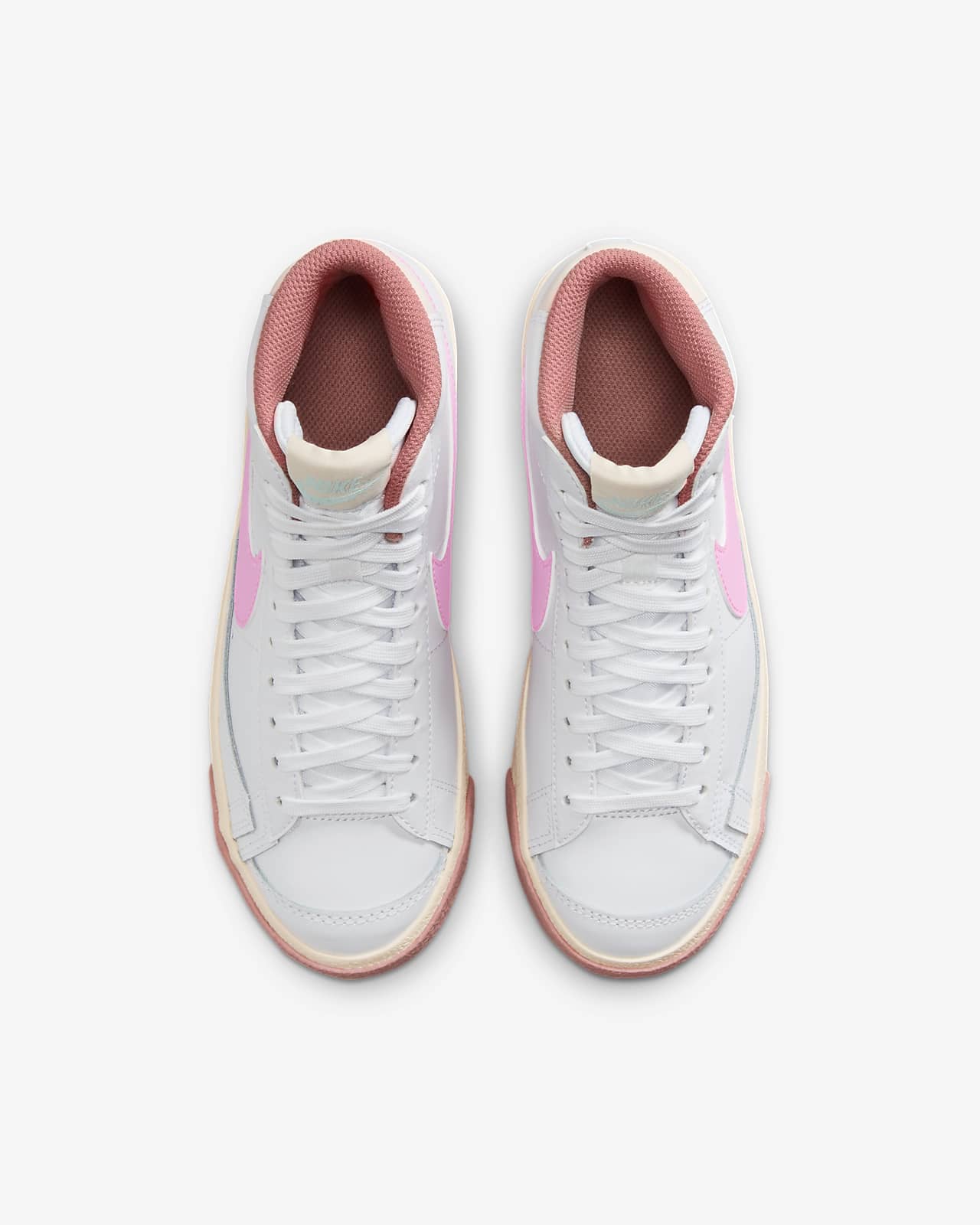 Nike Blazer Mid '77 Big Kids' Shoes in White, Size: 3.5Y | FN6966-100
