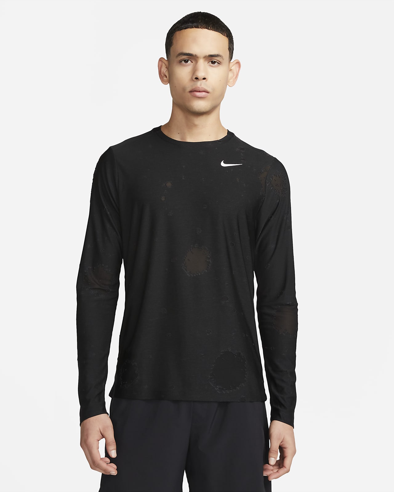 Nike Dri-FIT Camiseta de manga larga de fitness estampado - Hombre. Nike ES