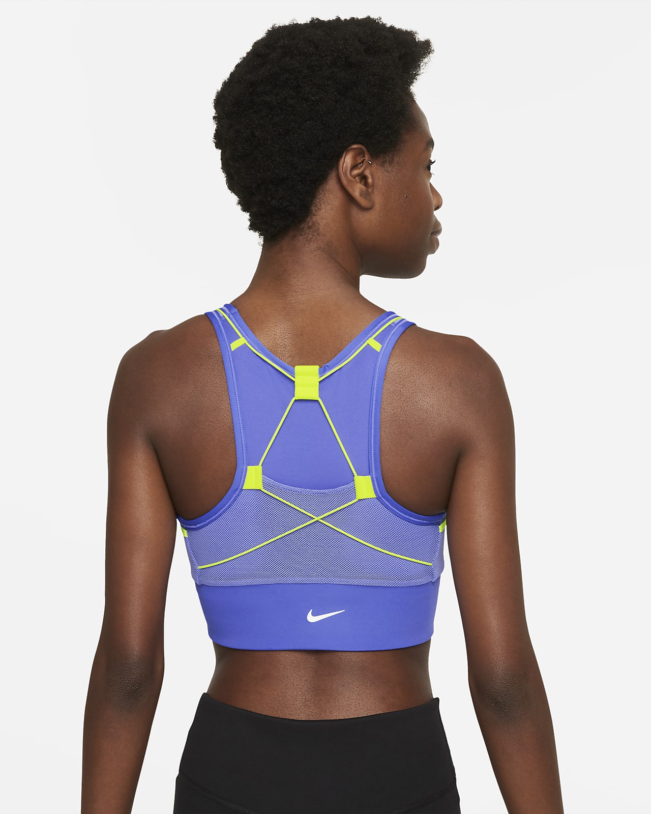 Bra deportivo Nike Swoosh Icon Clash de sujeción media con bolsillo con  almohadilla de una sola pieza para mujer. Nike.com