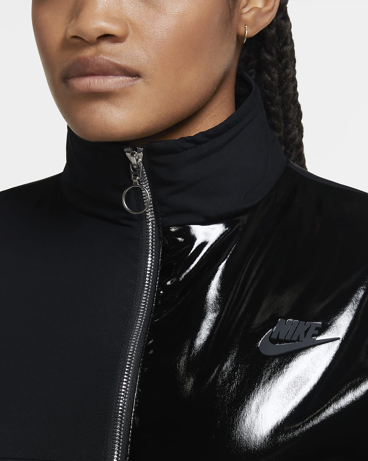 nike leather jacket