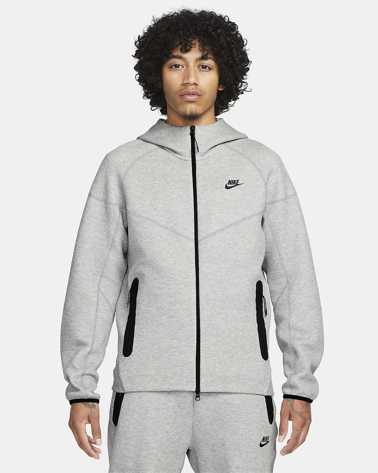 Nike Sportswear Men's Tech full suit gray hoodie and paint