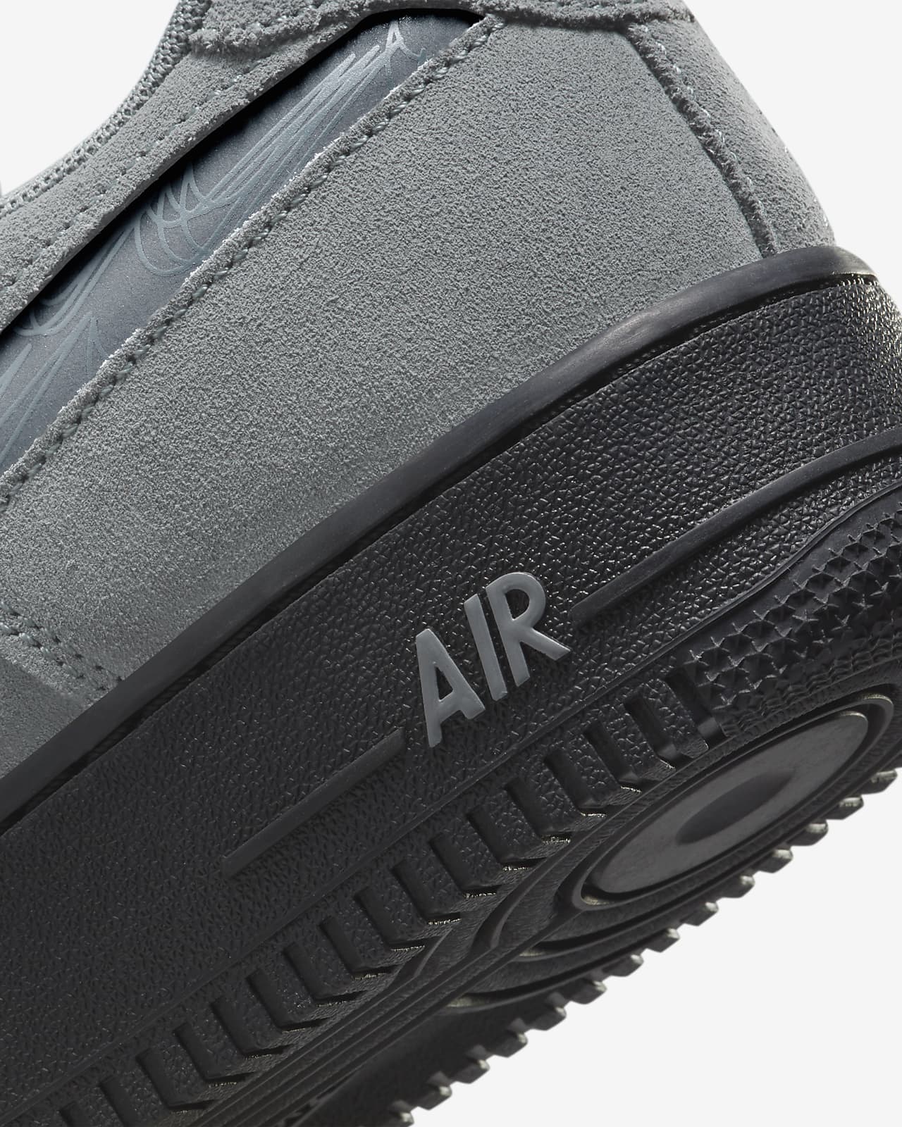 Men's Size 12 Nike Air Force 1 '07 LV8 Carbon Fiber