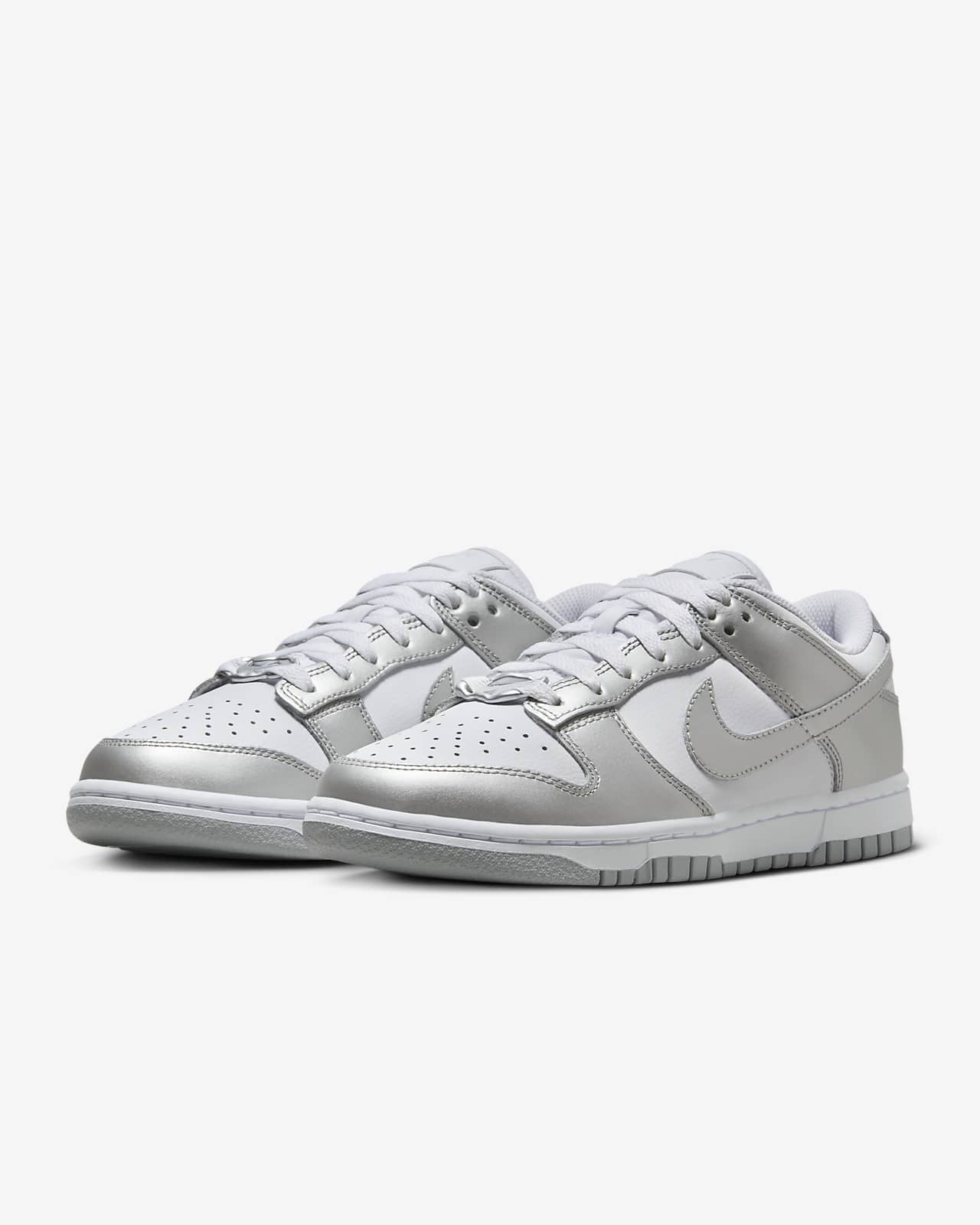 Nike dunk low mujer on sale plata