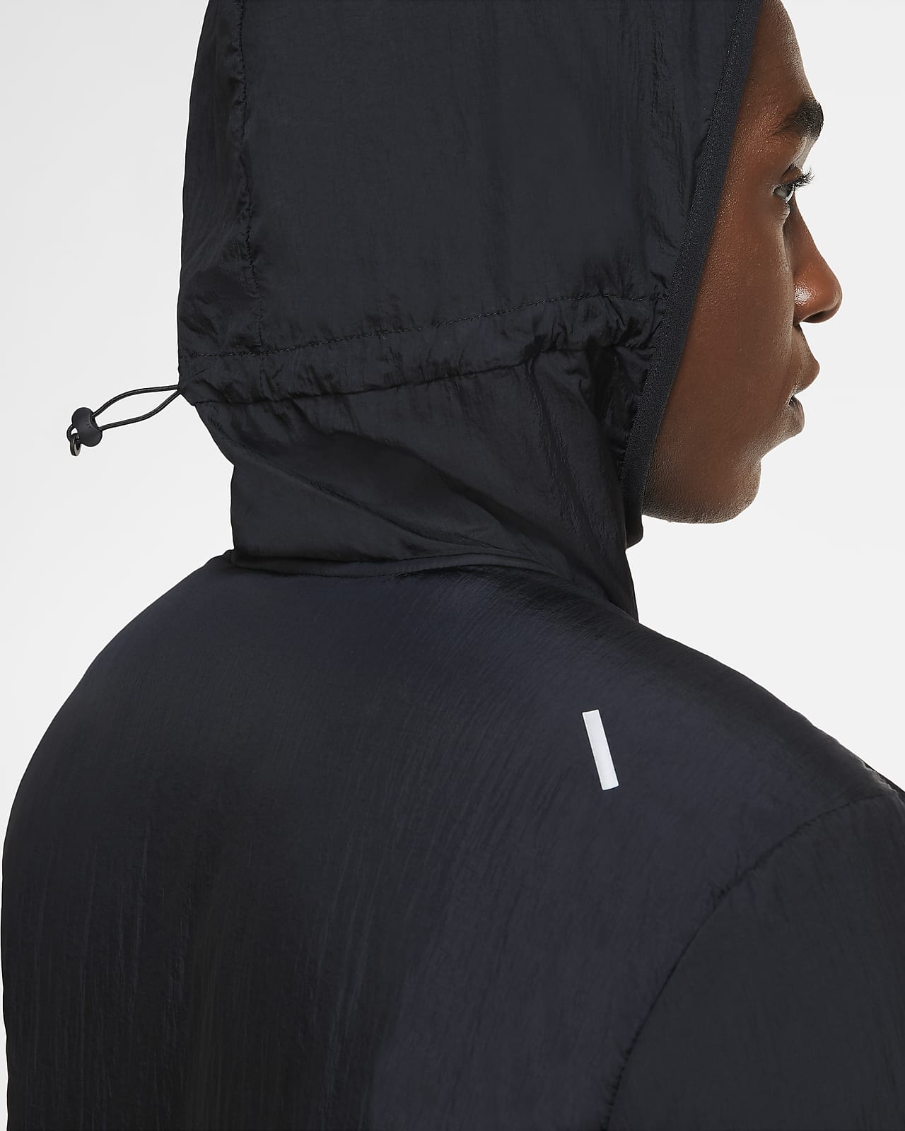 men's aerolayer hooded running jacket