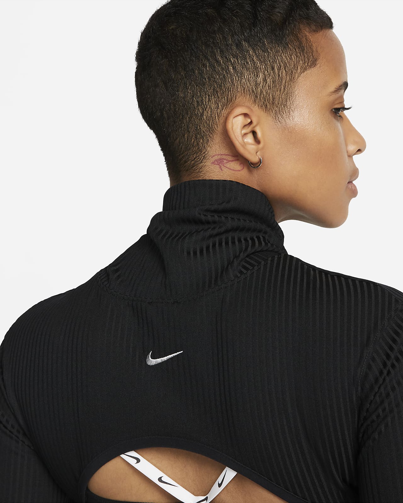 Long-Sleeve Mock-Neck Top. Nike LU