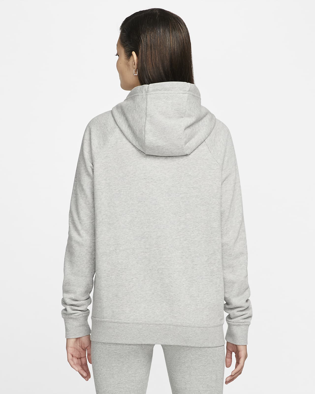 Sudadera con gorro de tejido Fleece con cierre completo para mujer Sportswear Essential. Nike MX