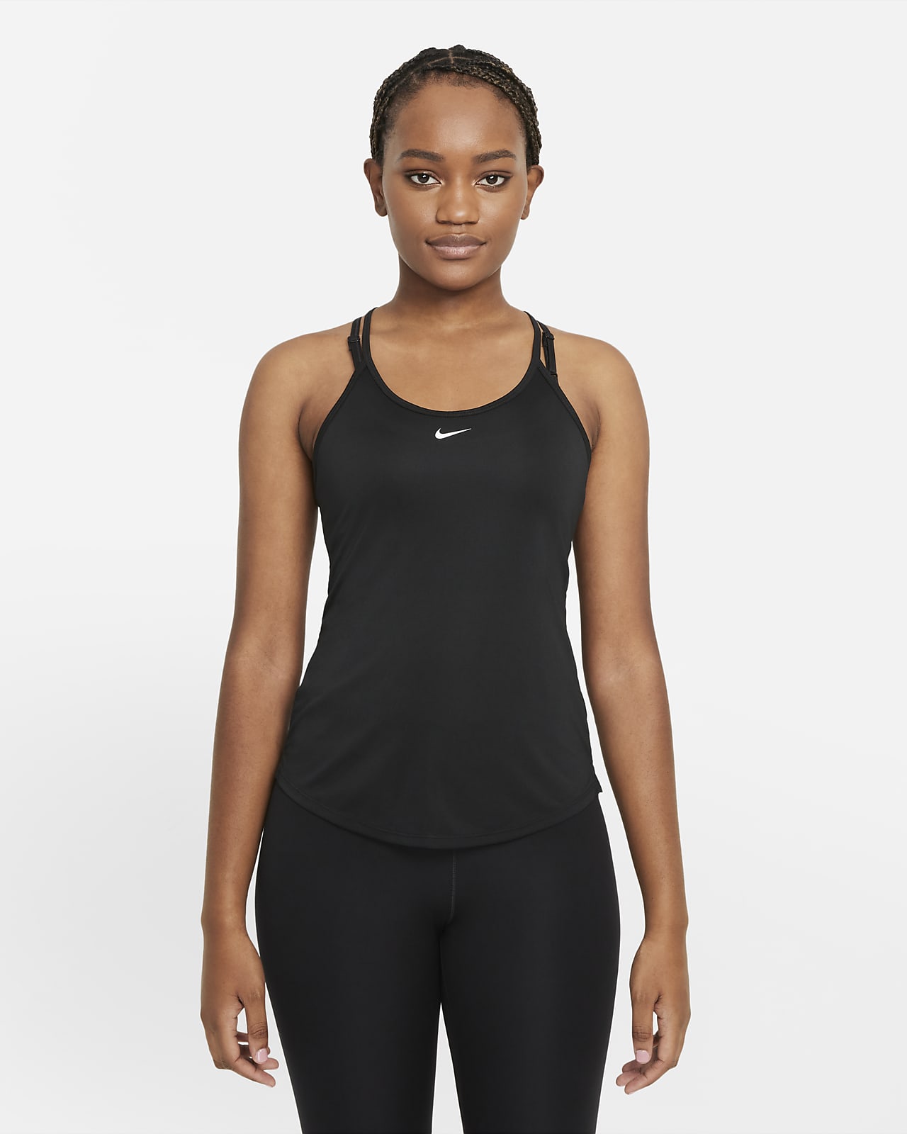 Nike Dri FIT One Elastika Tanktop met standaardpasvorm voor dames