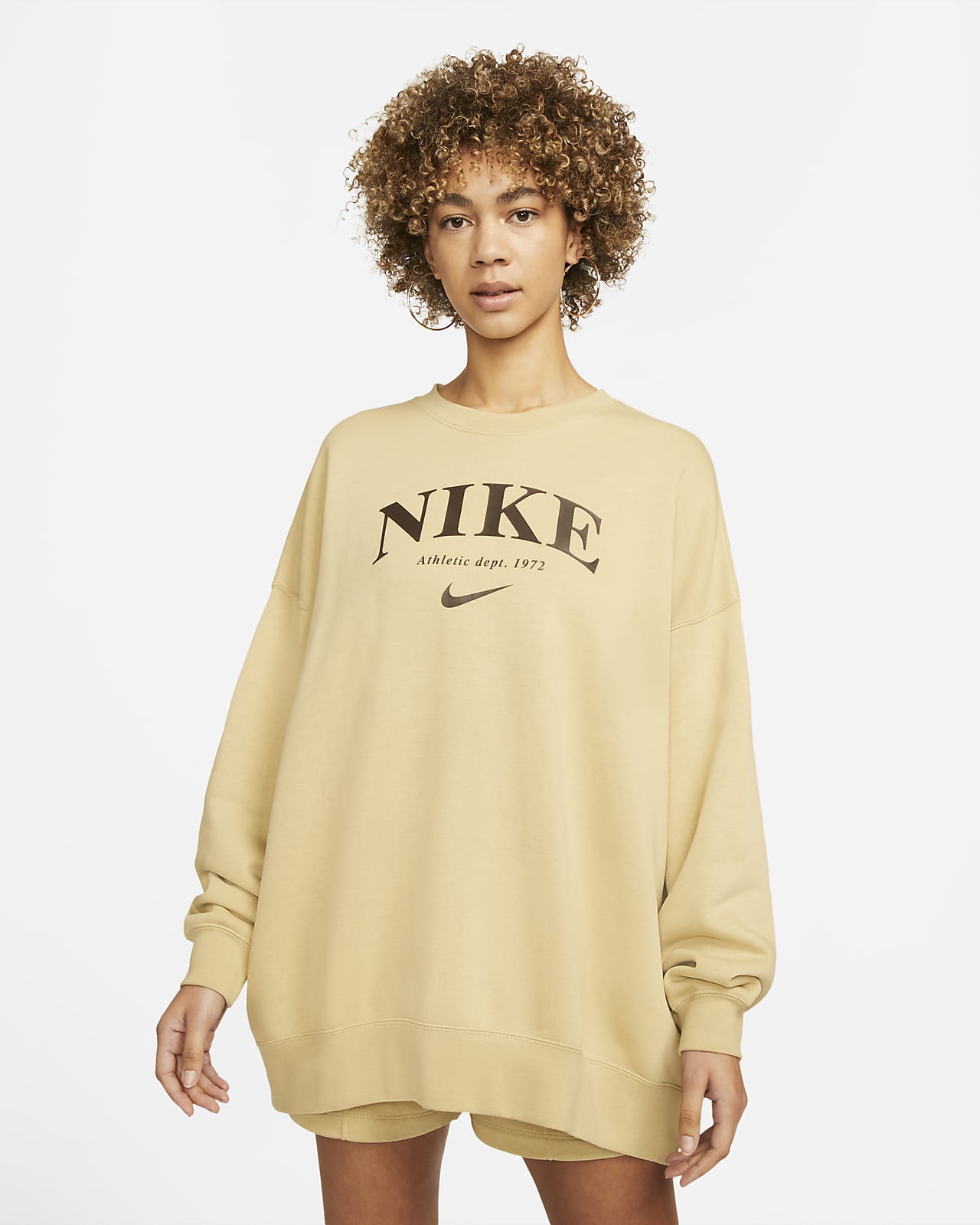 Sudadera de tejido Fleece extrangrande para mujer Nike Sportswear Essentials.  Nike.com