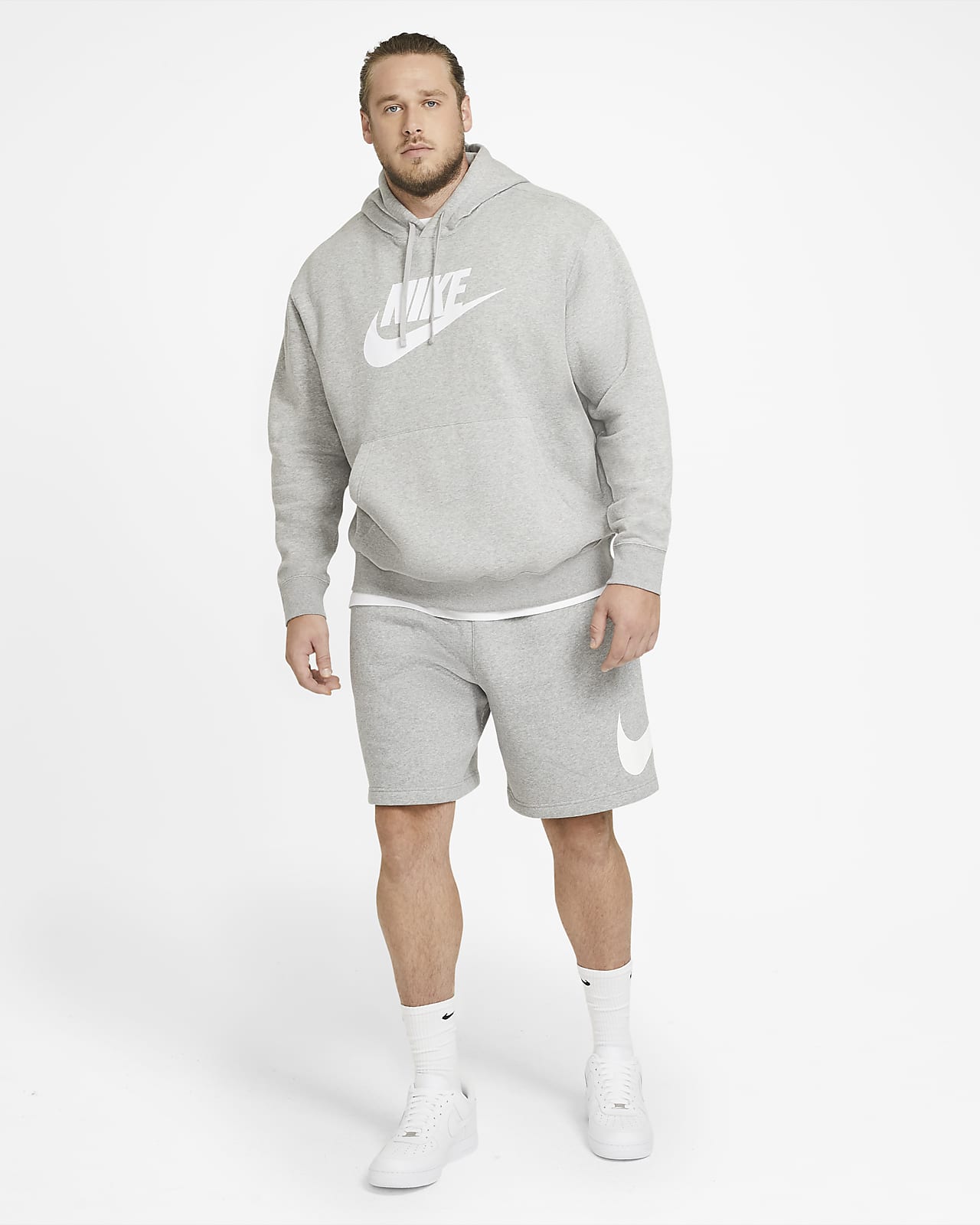 nike grey sportswear club sweatshirt