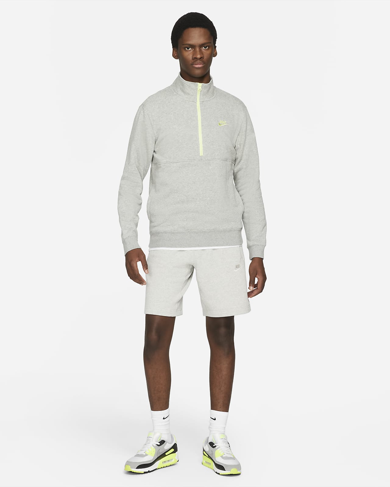 nike sweatshirt with zipper in back