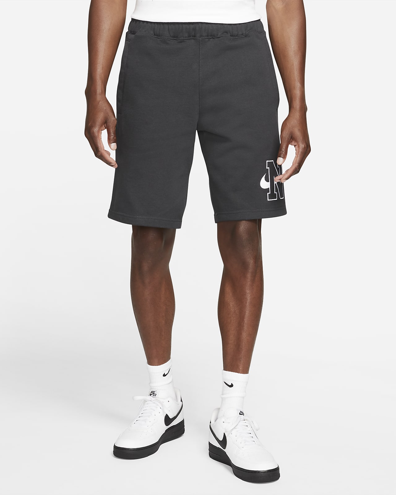 nike cotton fleece shorts
