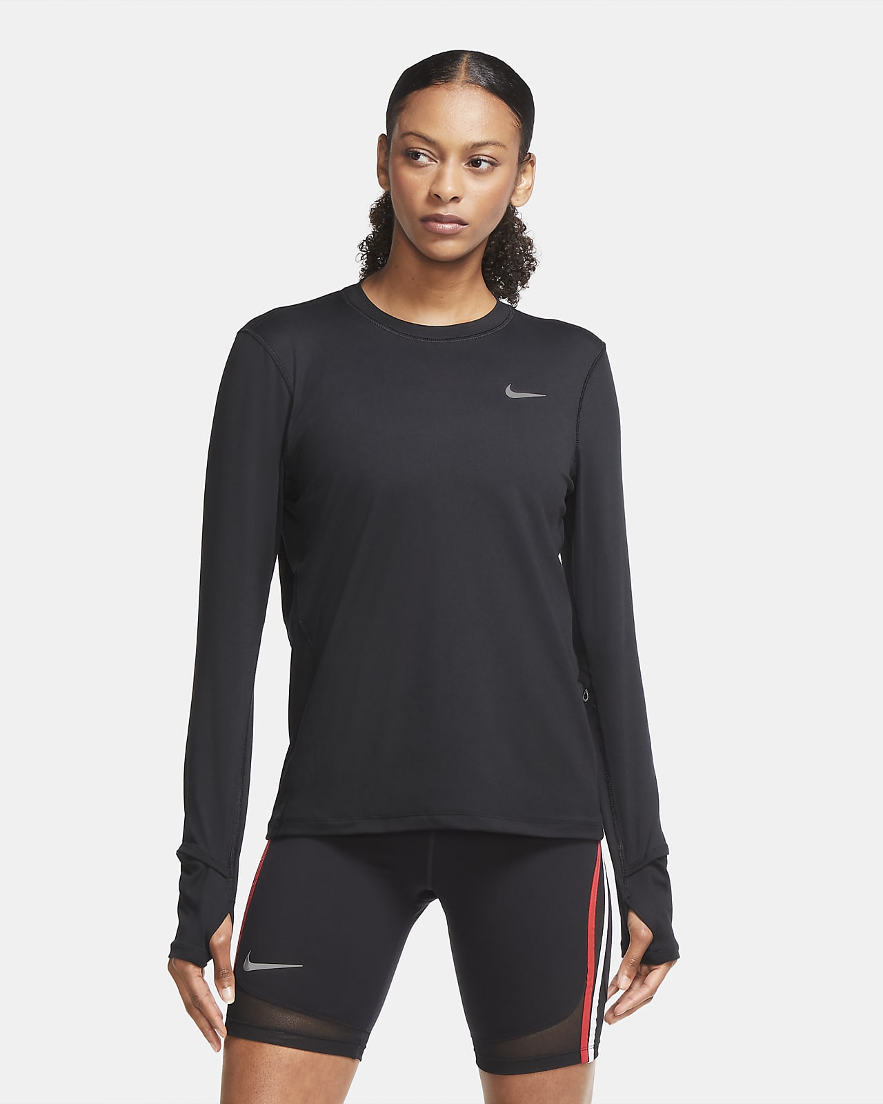 Sudadera de cuello redondo de running para mujer Nike Dri-FIT Element