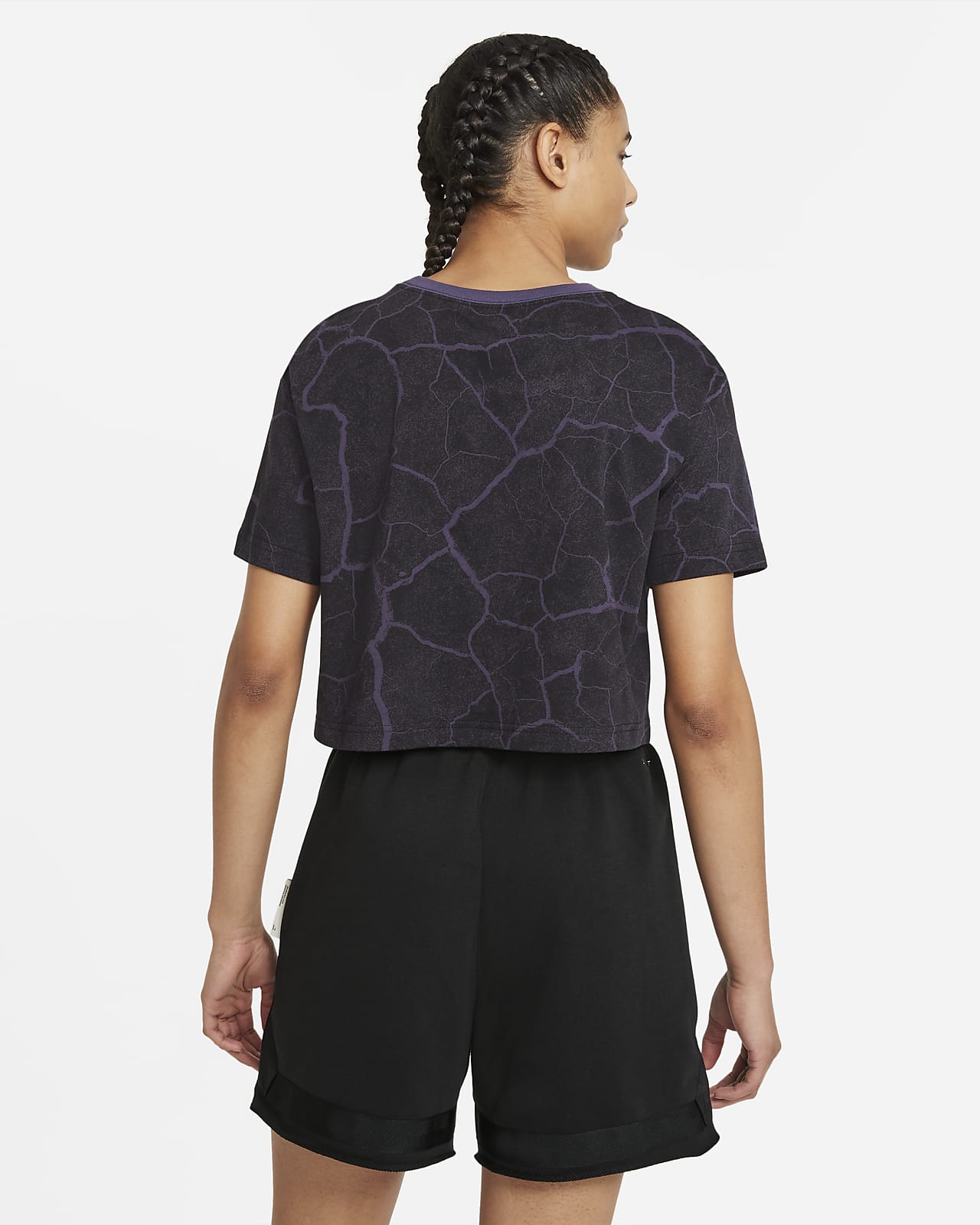 Nike Swoosh Fly Women's Cropped Basketball T-Shirt