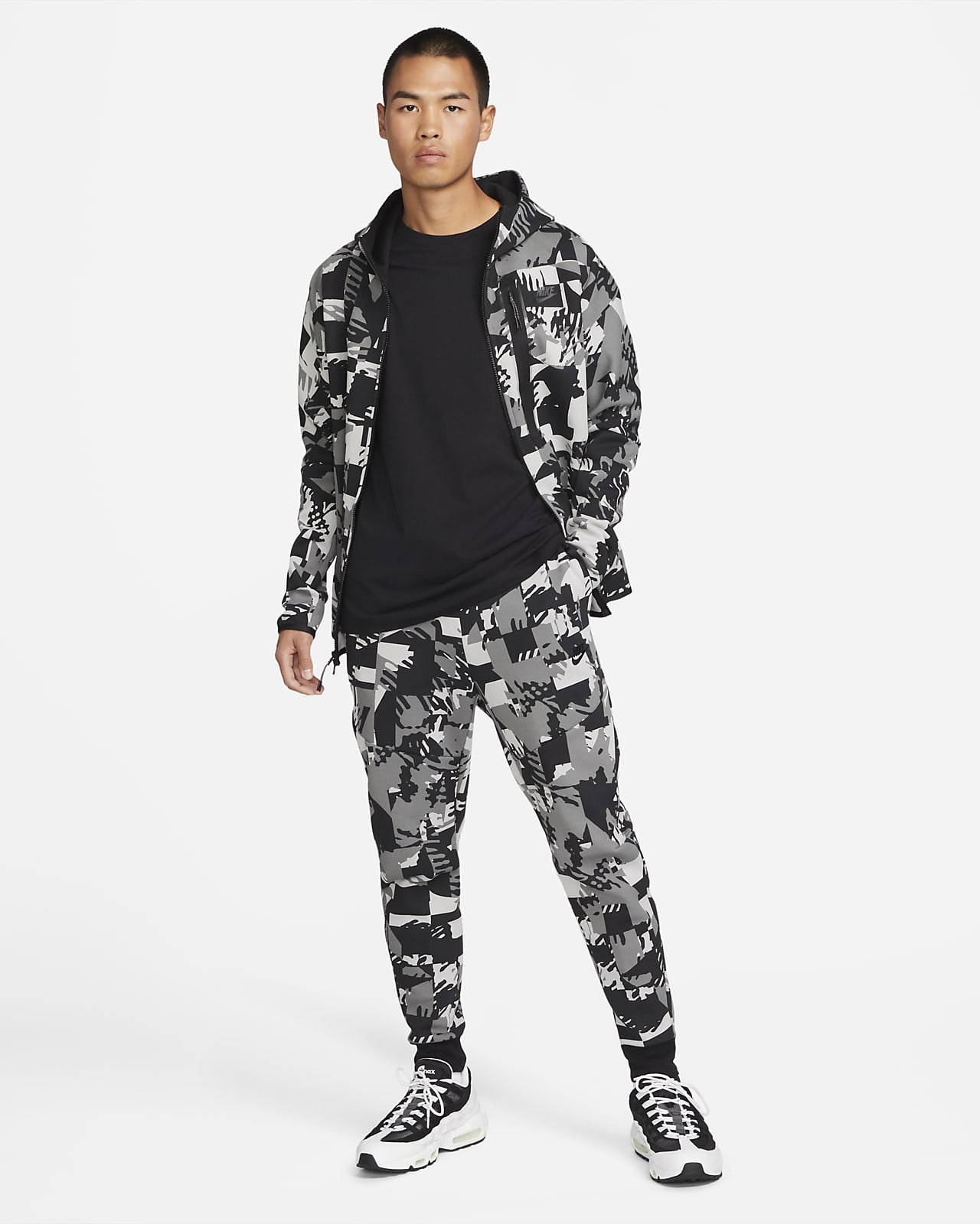 nike tech fleece grey camo