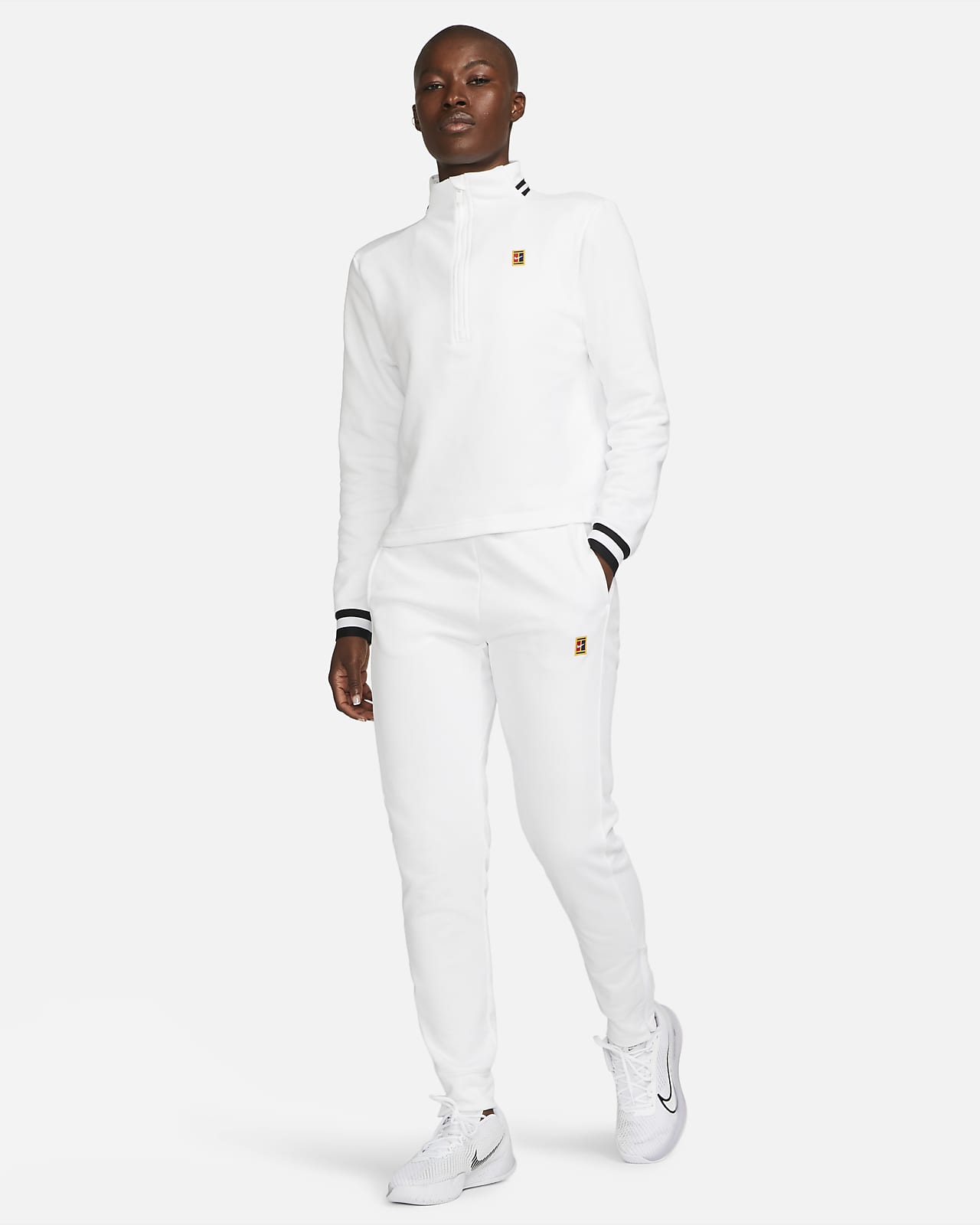 NikeCourt Dri-FIT Heritage Women's French Terry Tennis Trousers. Nike BE