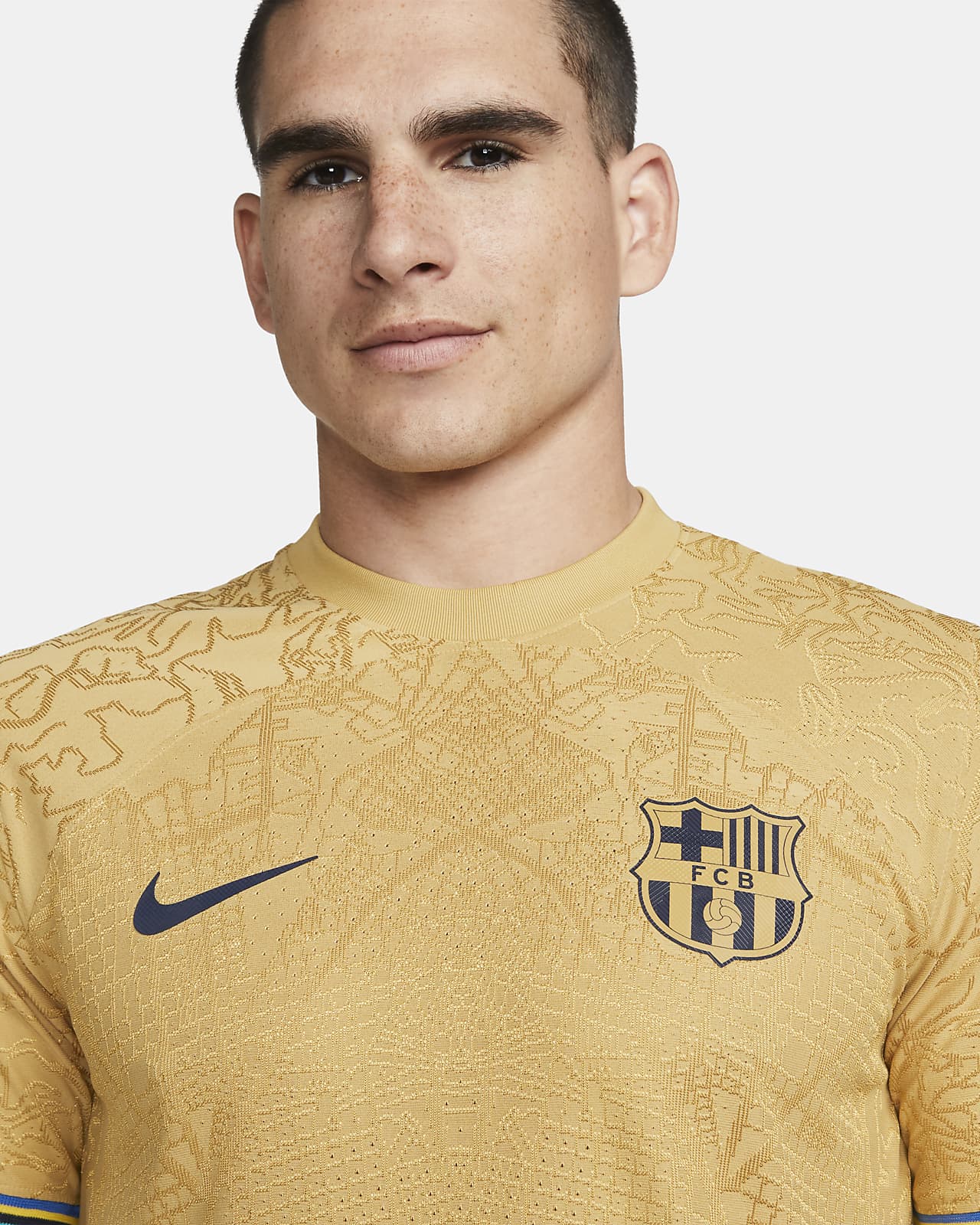 gold nike soccer jersey