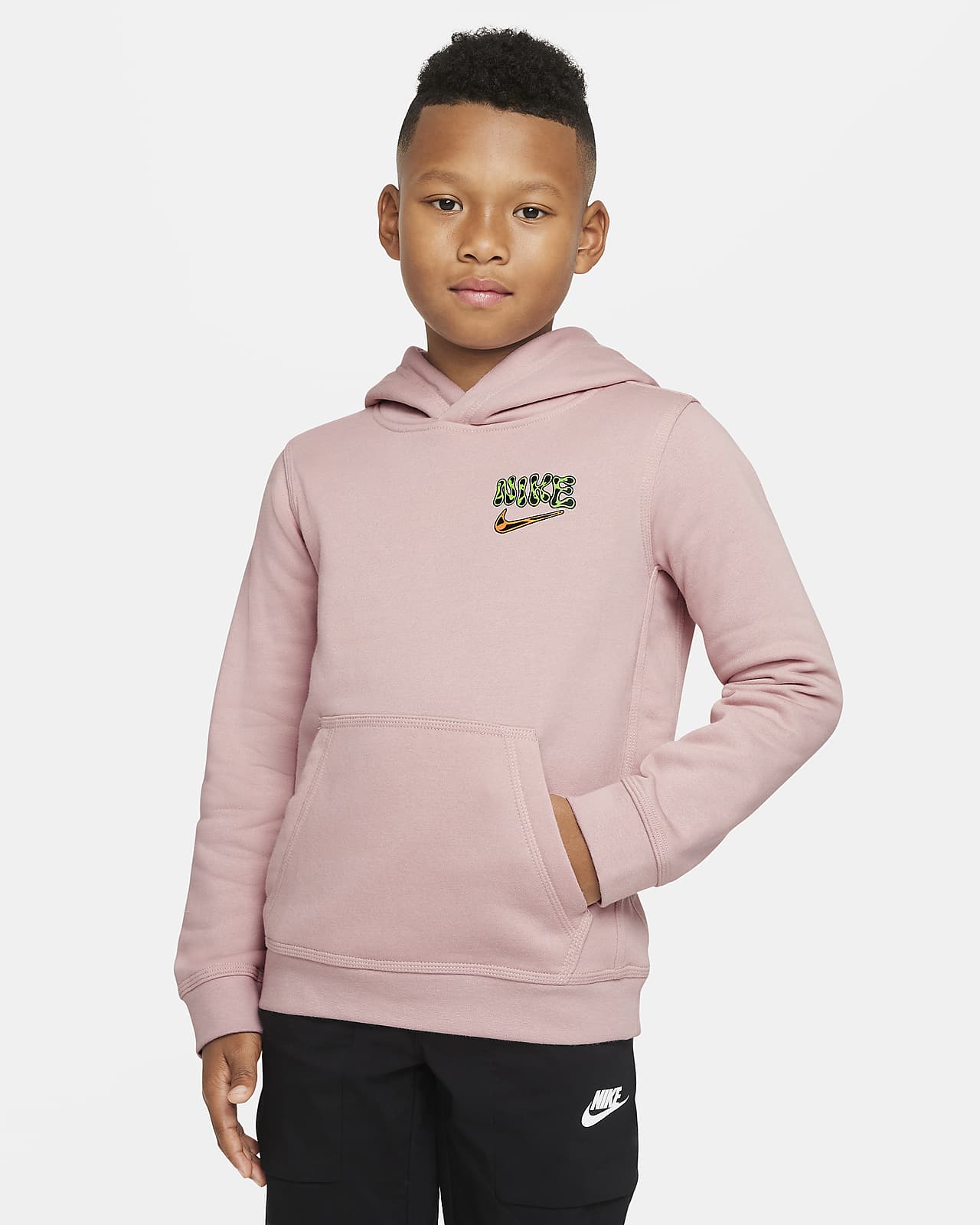 Sudadera con capucha sin cierre para niño talla grande Nike Sportswear