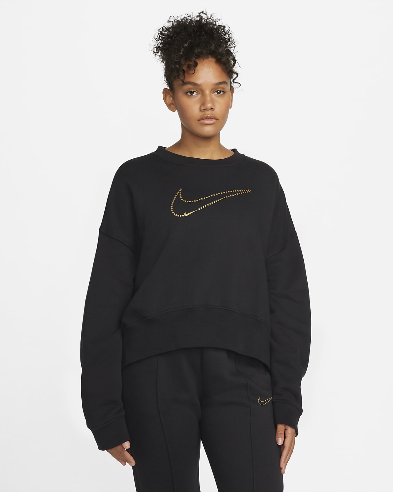 nike sweatshirt metallic