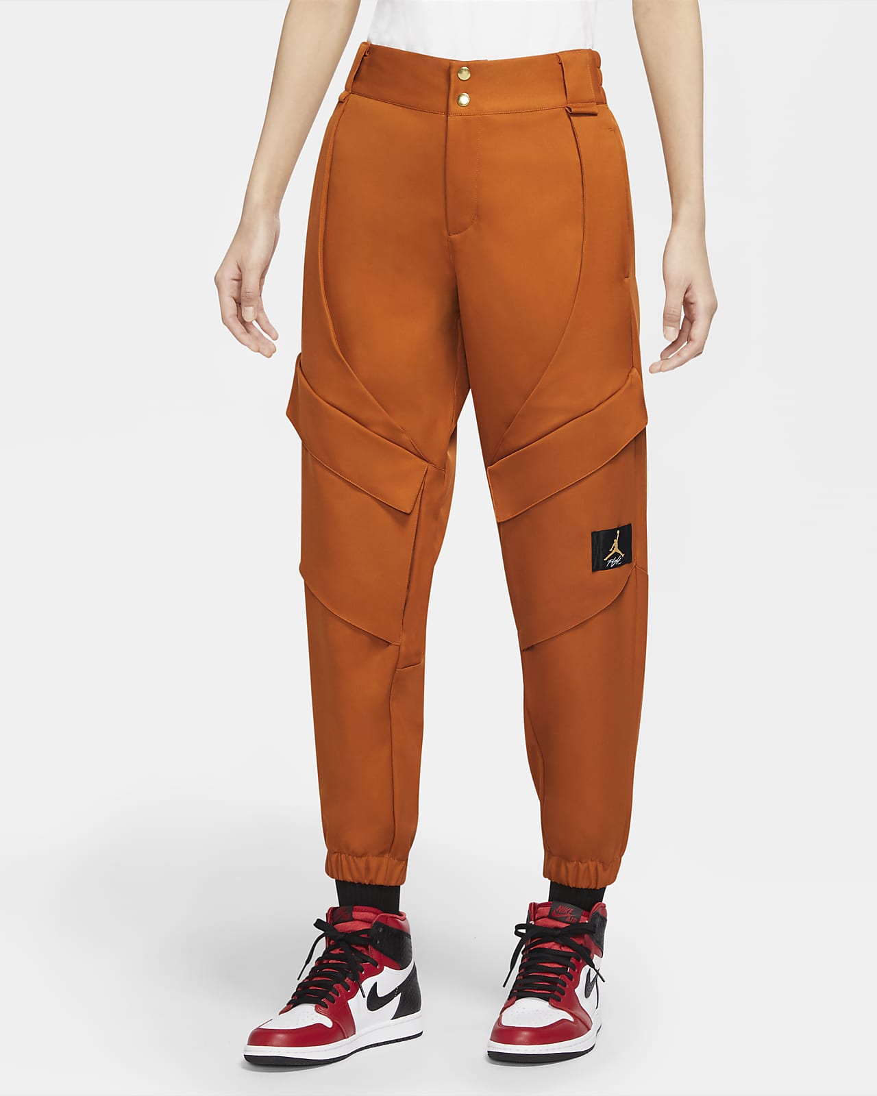orange utility pants