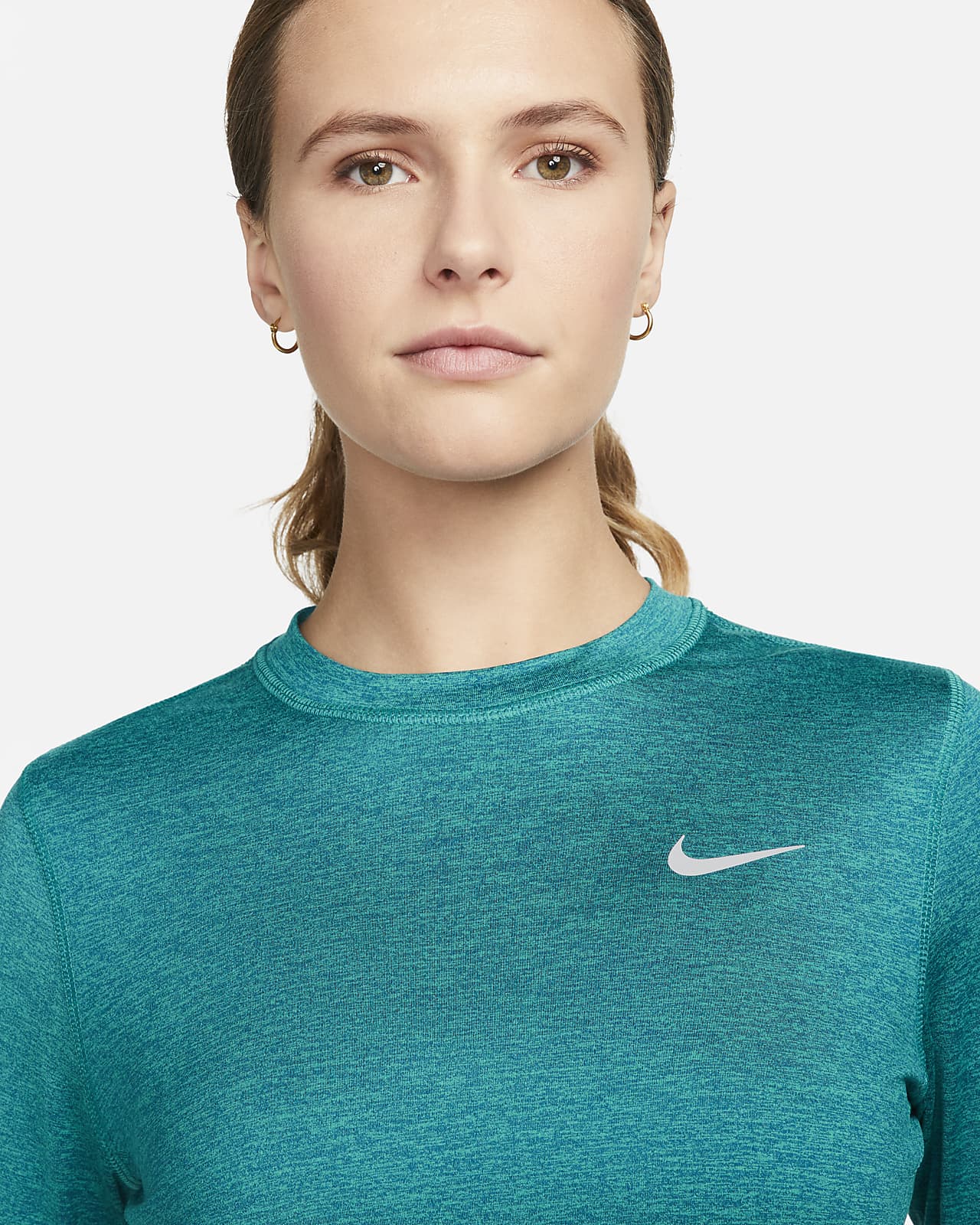 Sudadera de cuello redondo de running para mujer Dri-FIT Element. Nike MX