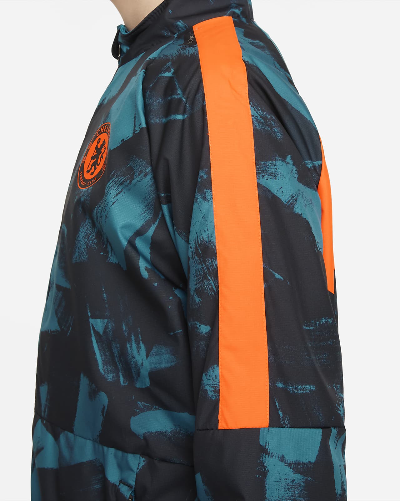 Chelsea F.C. Repel Academy AWF Older Kids' Nike Dri-FIT Football Jacket. Nike DK