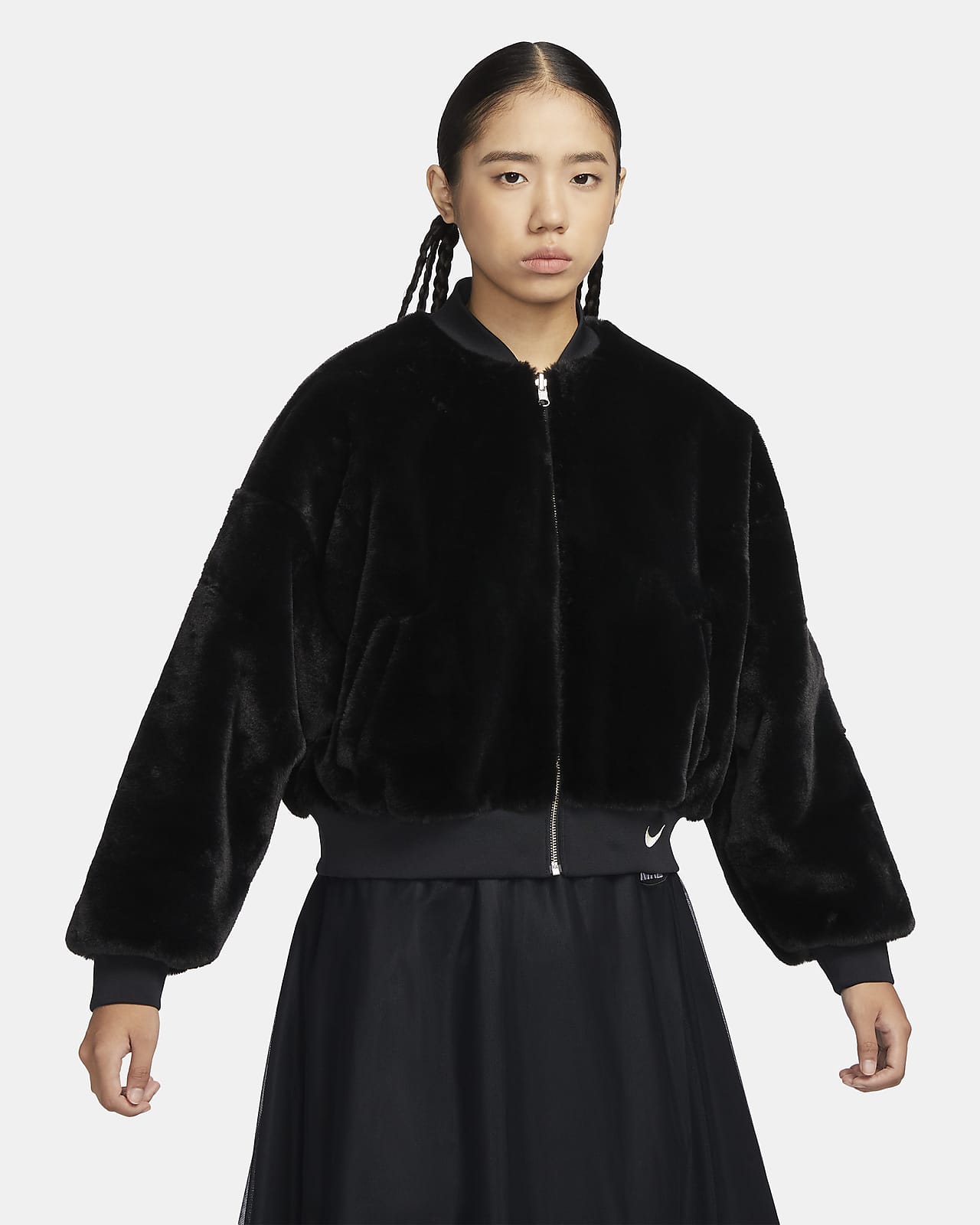 Nike Sportswear Women's Reversible Faux Fur Bomber Jacket