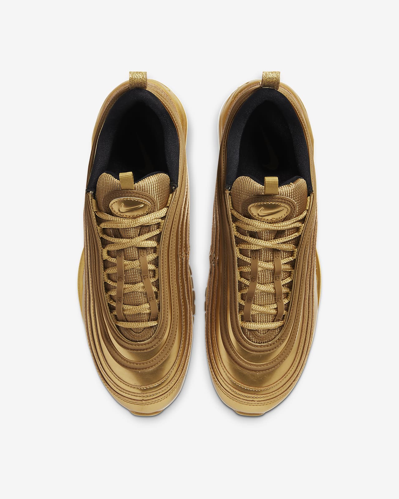 gold air max sneakers