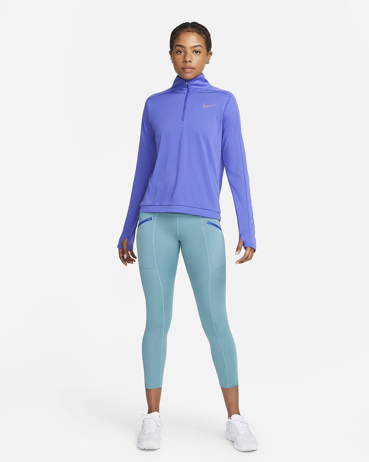 Legging de running court à taille mi-haute Nike Fast pour Femme (grande  taille). Nike FR