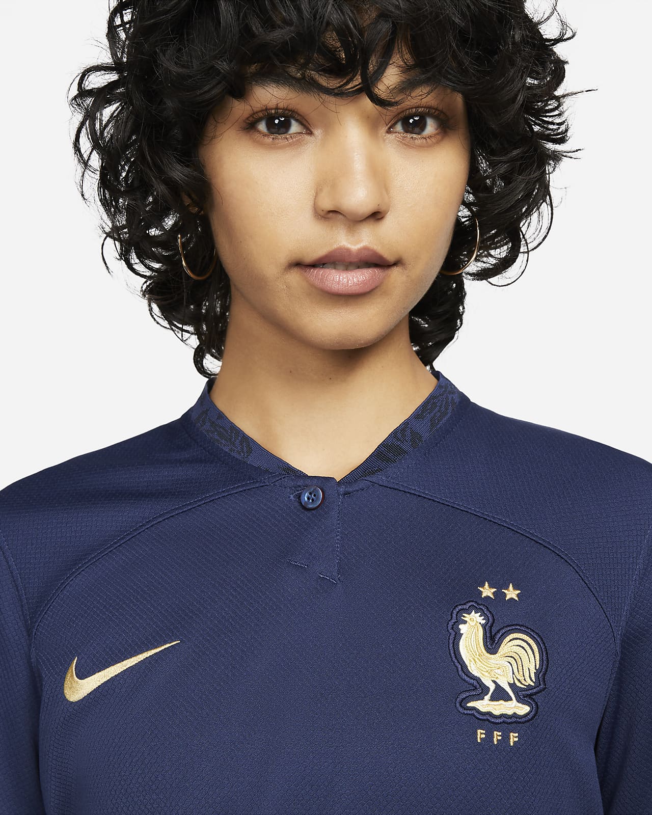 FFF 2022/23 Stadium Home Women's Nike Dri-FIT Football Shirt. Nike SI