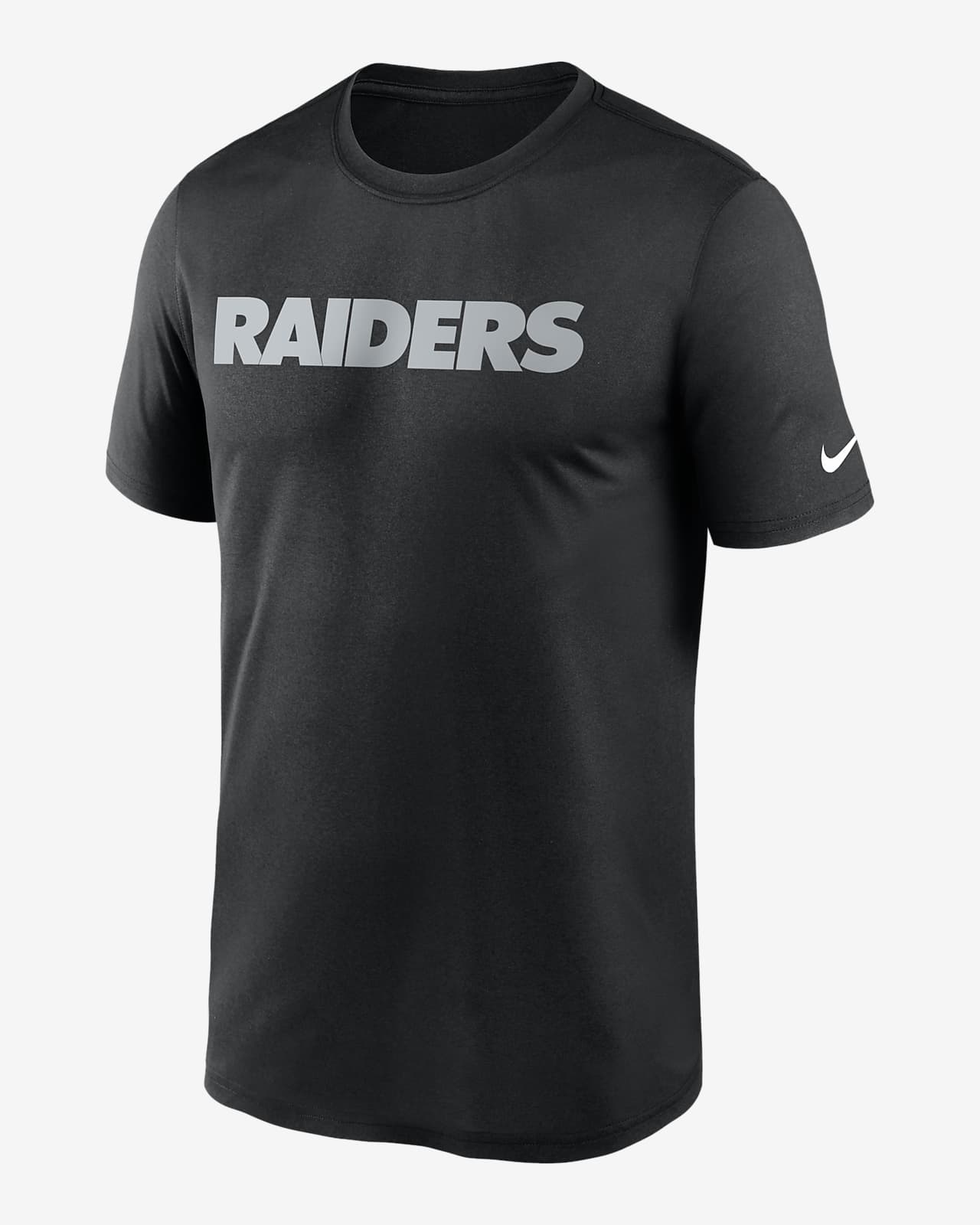 Las Vegas Raiders Black Wordmark Logo Tri Blend Shirt - Limotees
