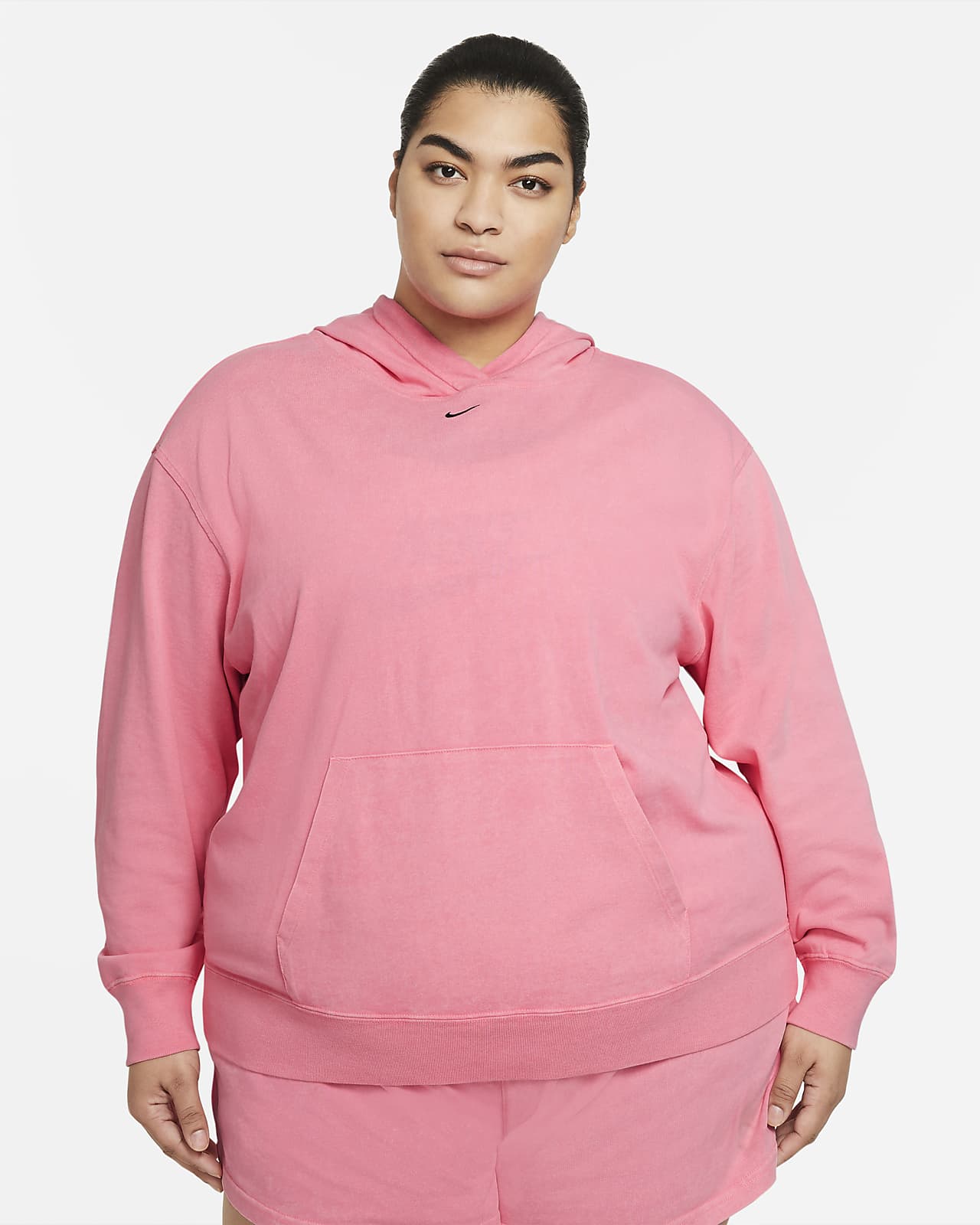 Nike Sportswear Hoodie im Washed-Look für Damen (große Größe)