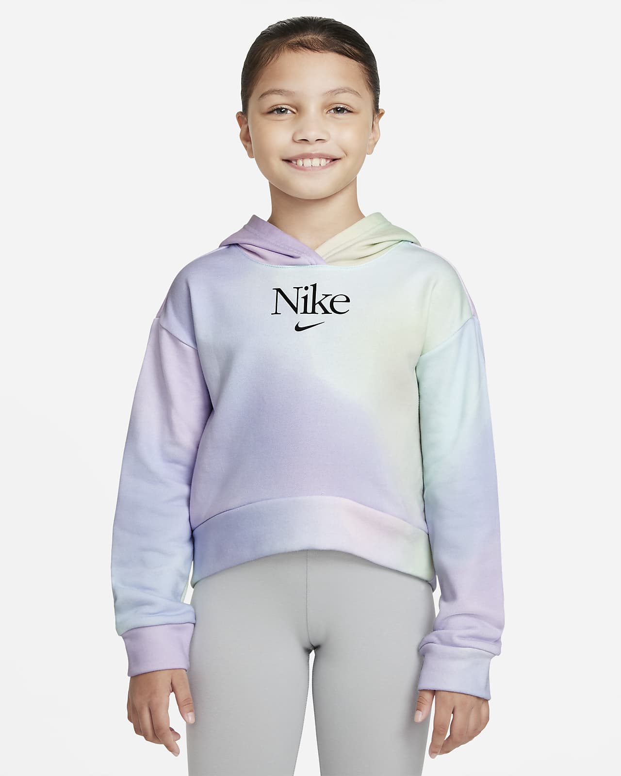 Nike Sportswear Older Kids Girls French Terry Pullover Hoodie Nike Gb Nike Sportswear Older Kids Girls French Terry Pullover Hoodie Nike Gb