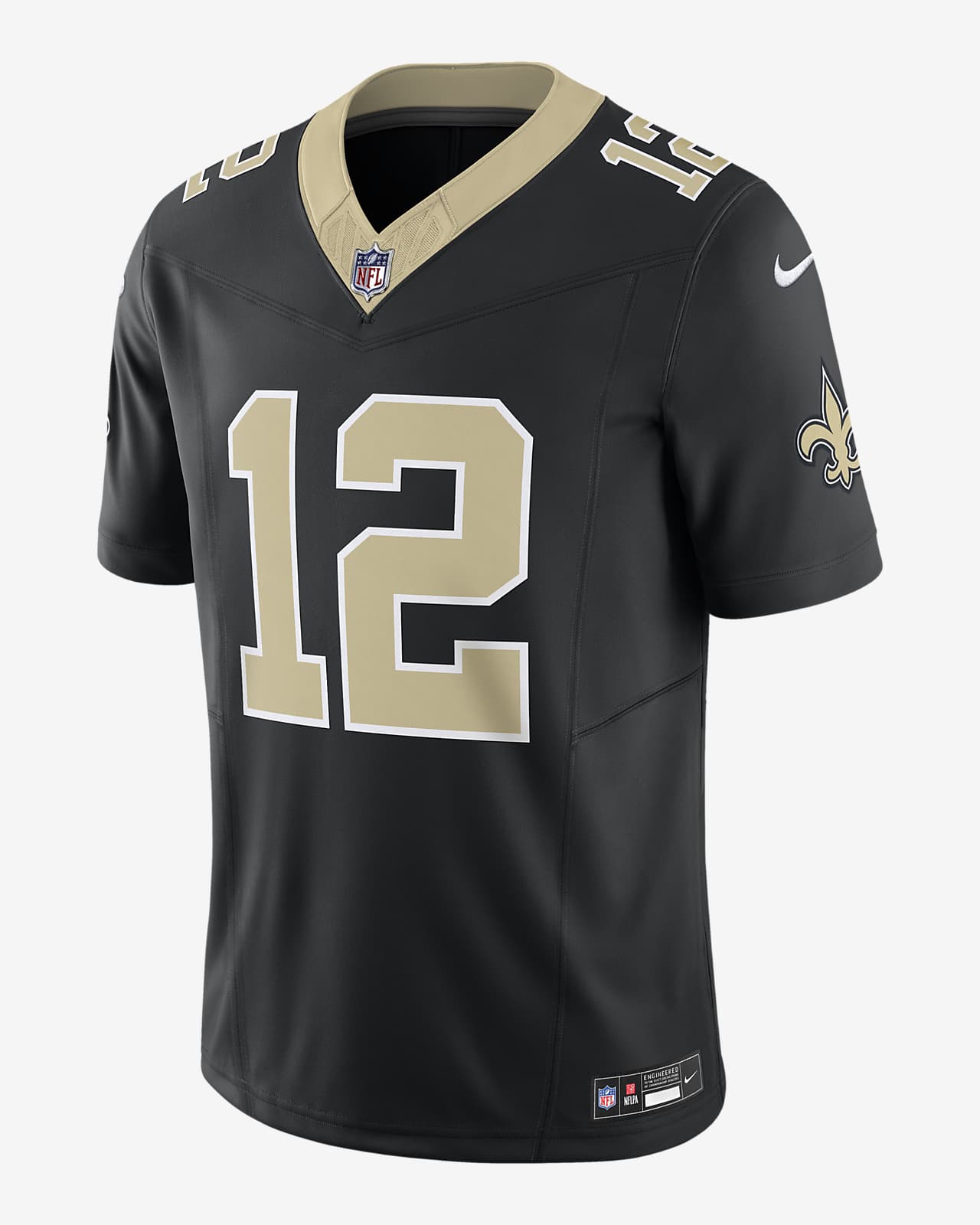 Men's Nike Chris Olave Black New Orleans Saints Vapor F.U.S.E. Limited Jersey Size: 3XL