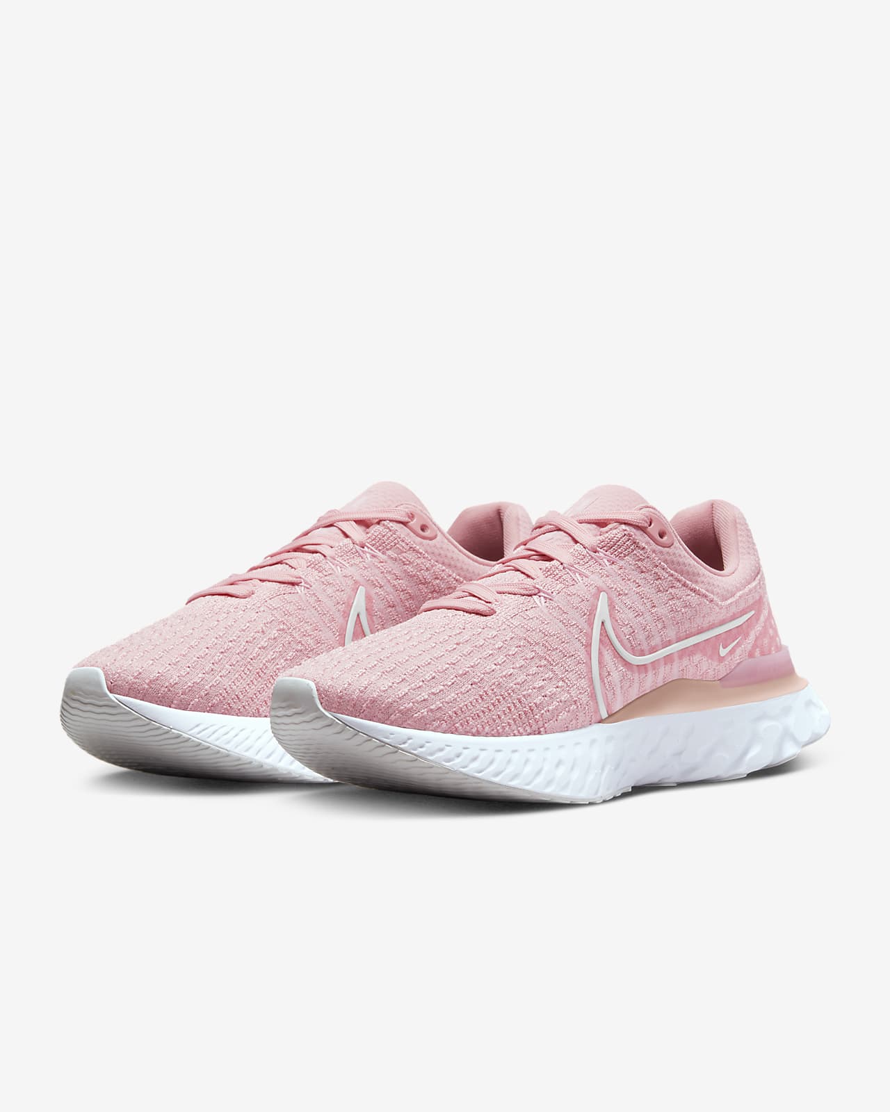 nike react infinity run flyknit rosa