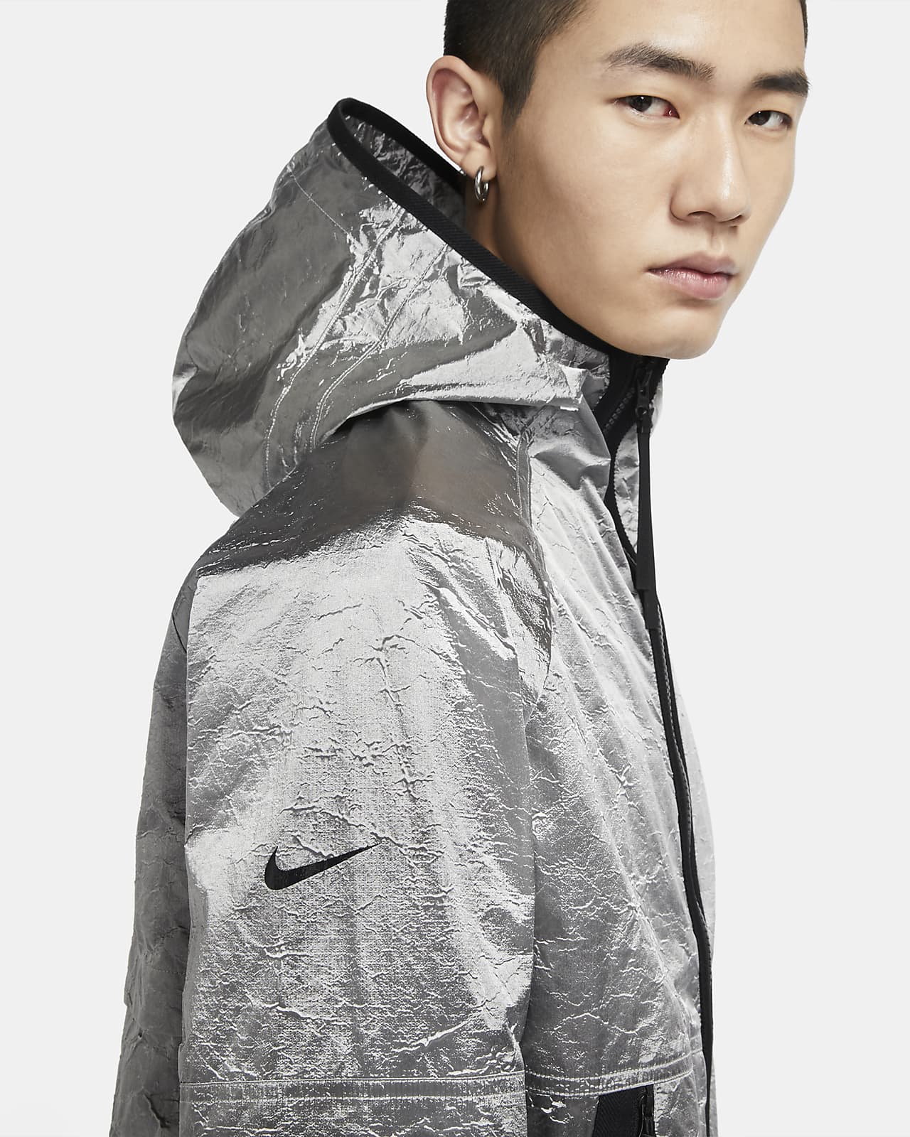 nike metallic jacket