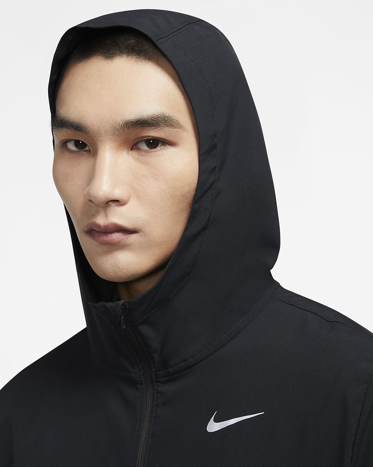 nike running zip up