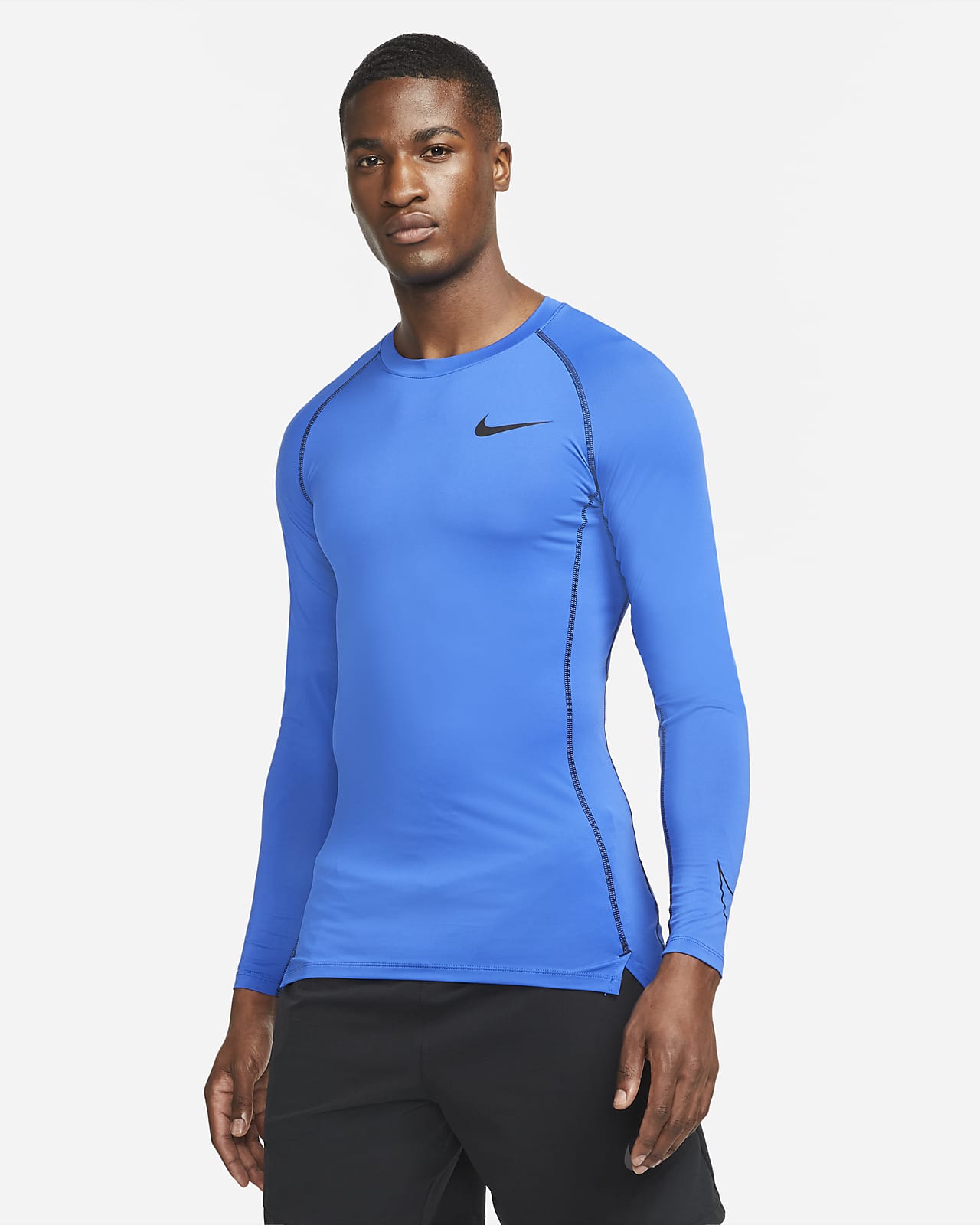 Survetement Homme Nike Dri-Fit Noir et Bleu - Football - Manches longues -  Respirant