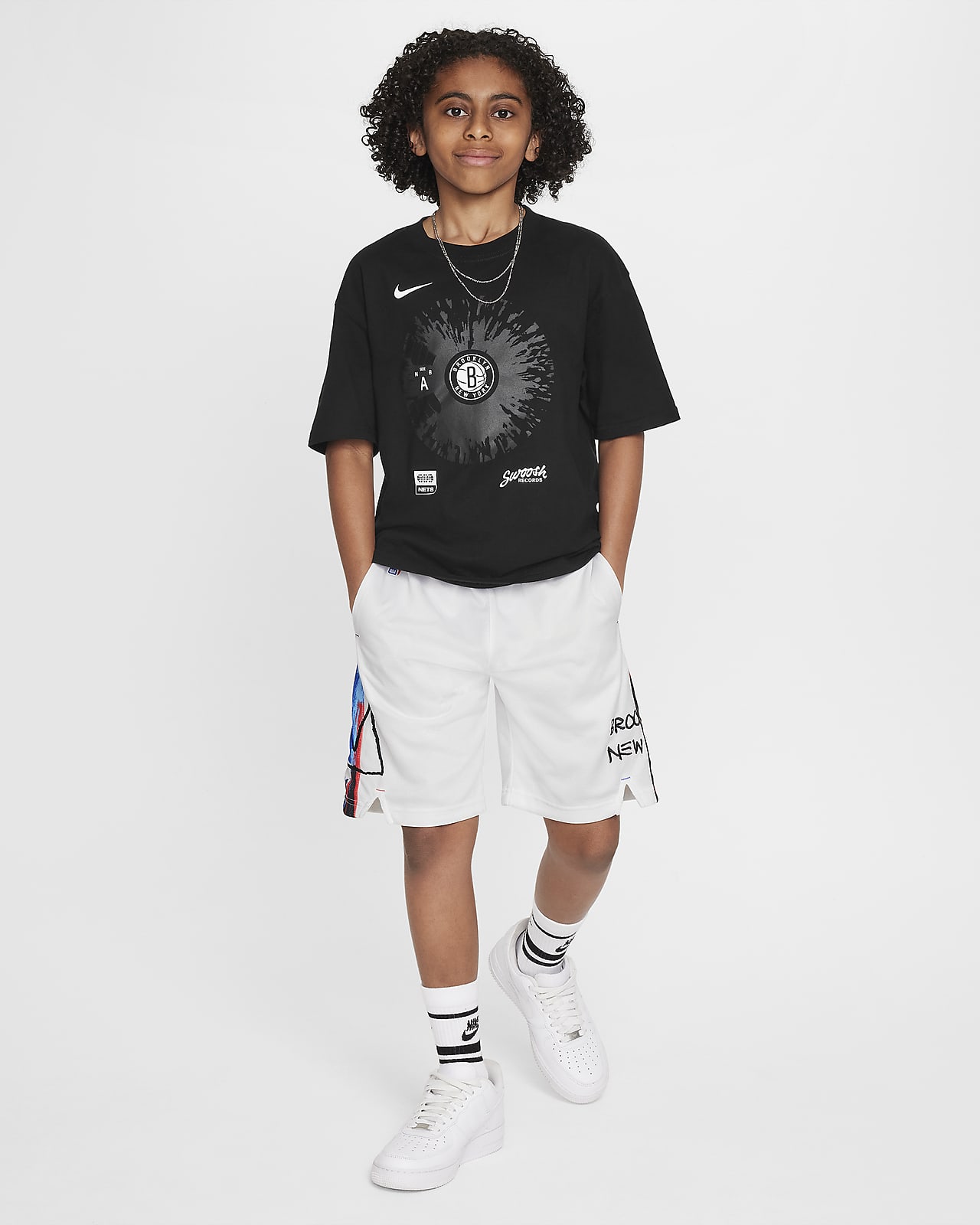 Brooklyn Nets Courtside Older Kids' (Boys') Nike NBA Max90 T-Shirt 