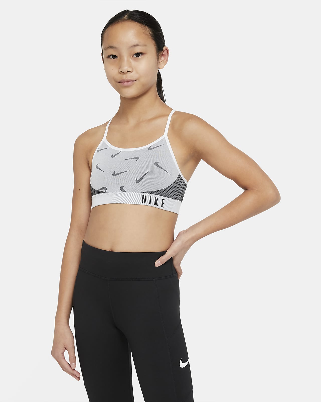 Buy Nike Women's Indy Logo Sports Bra Pink in KSA -SSS