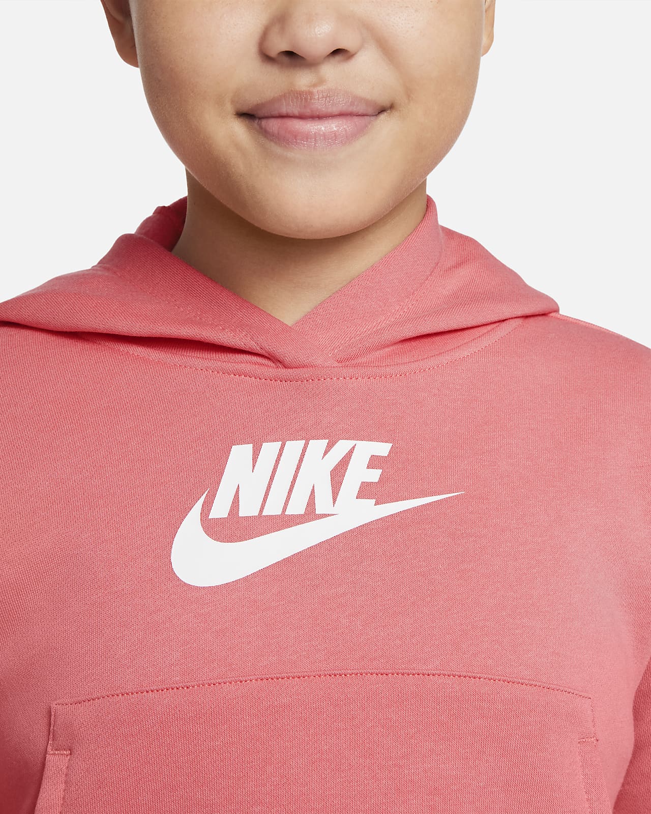riqueza Palpitar Subir y bajar Sudadera con gorro para niñas talla grande Nike Sportswear Club Fleece. Nike .com