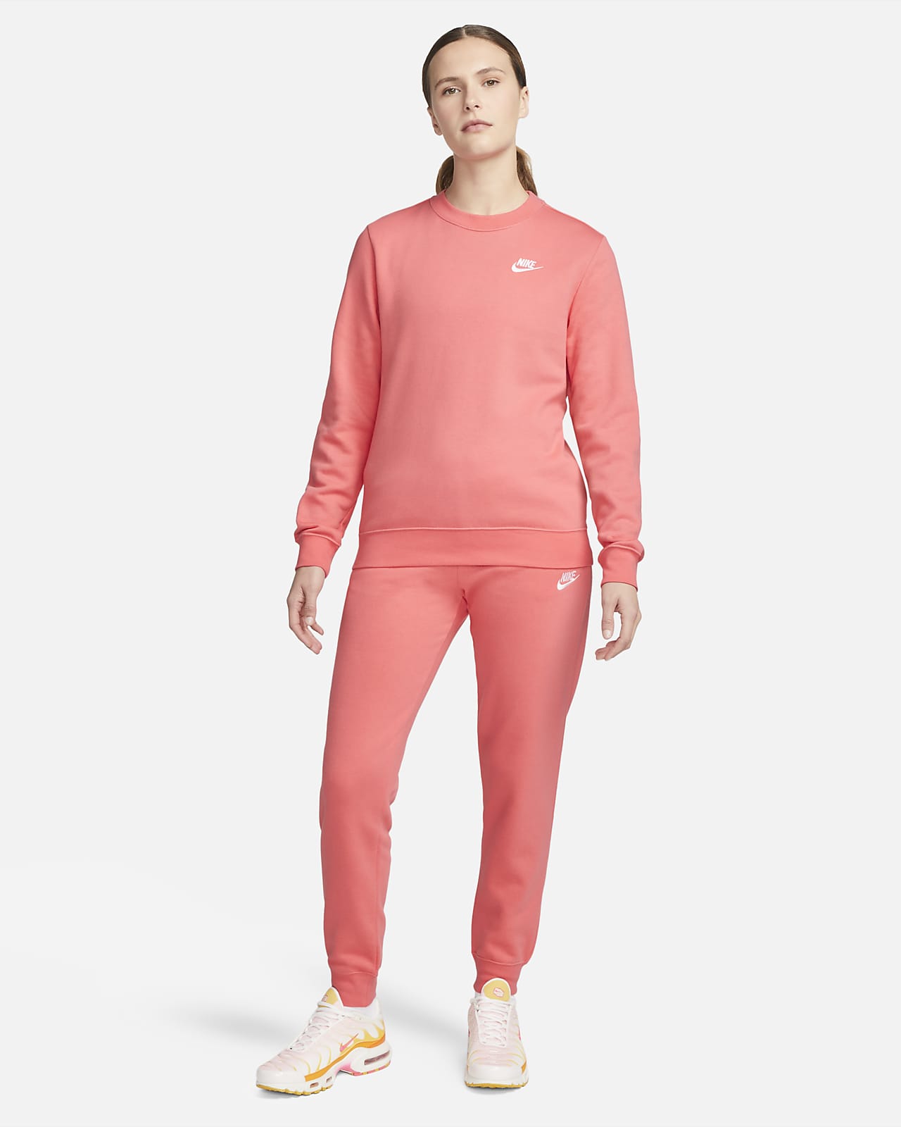 nike women's sportswear heritage fleece sweatshirt