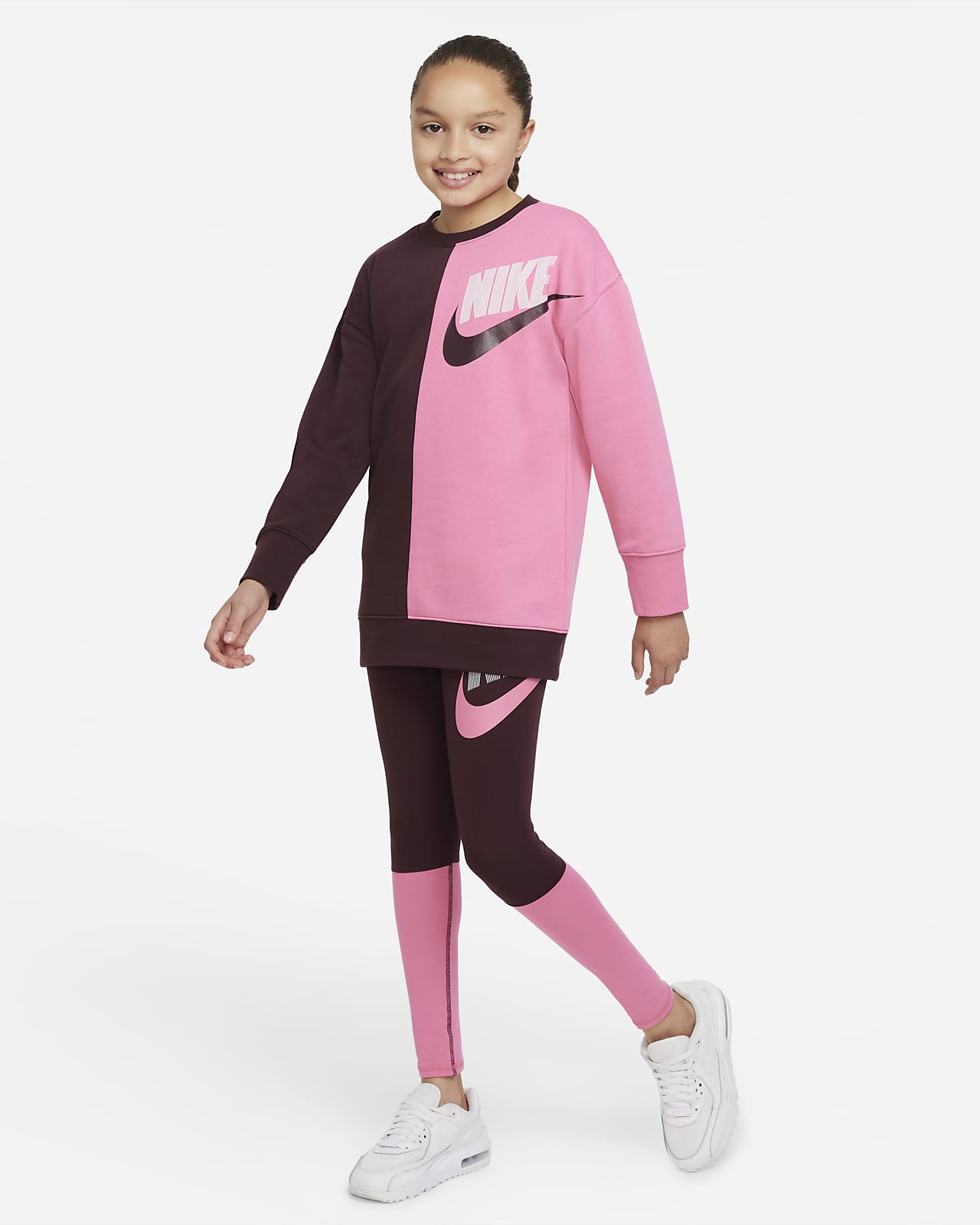 Nike Sportswear Favorites Big Kids' (Girls') Printed Leggings (Extended  Size)