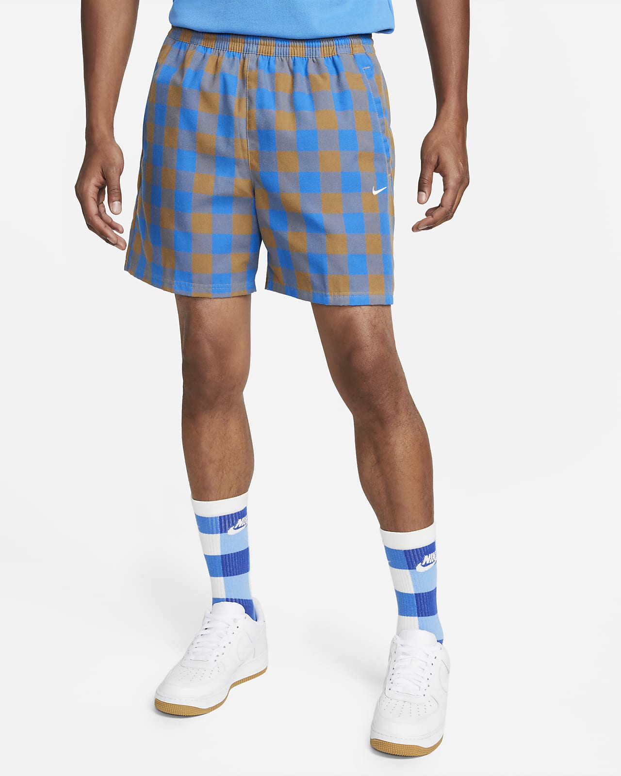 nike tartan shorts