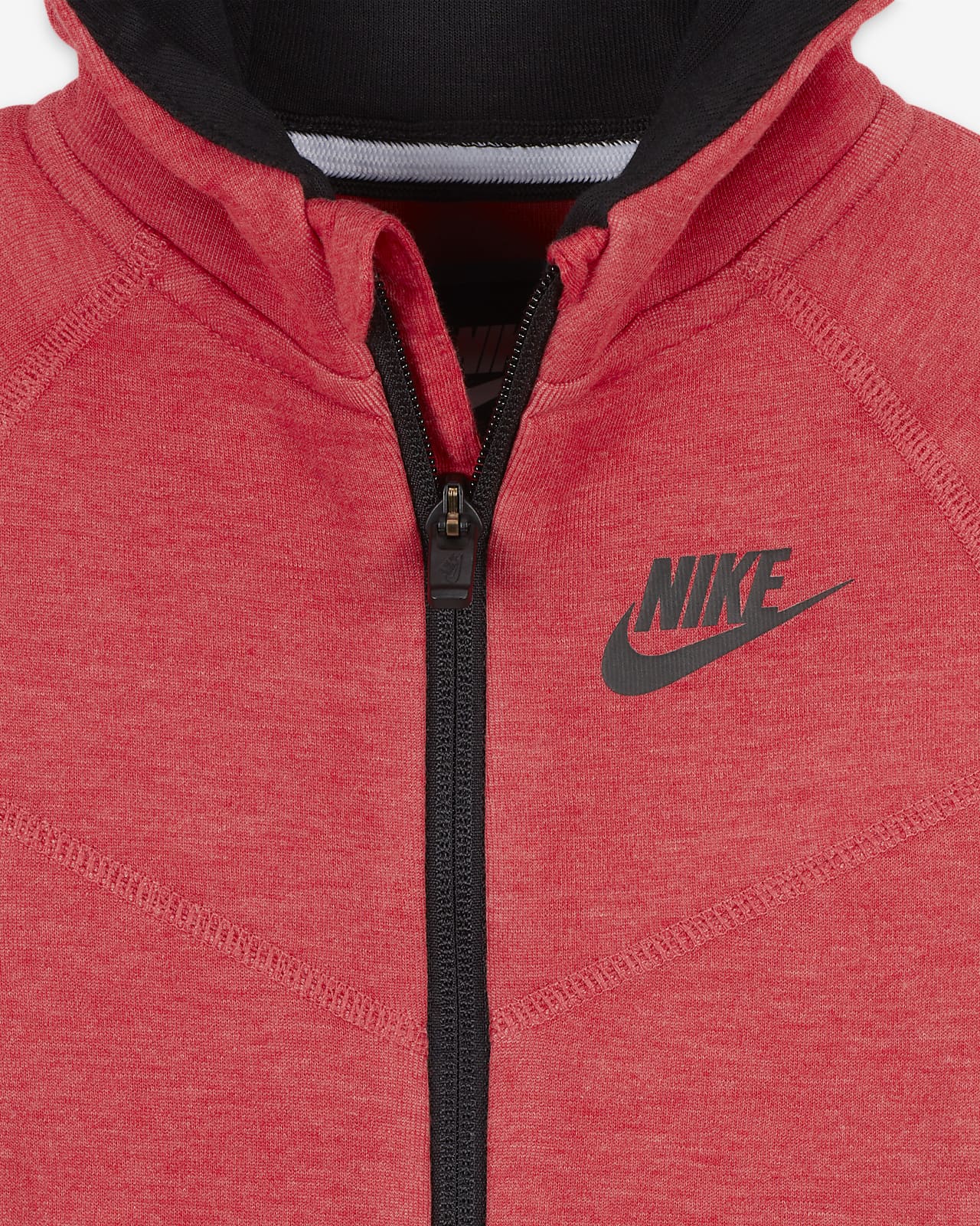 Nike Tech Fleece Full Zip Hoodie University Red for Women
