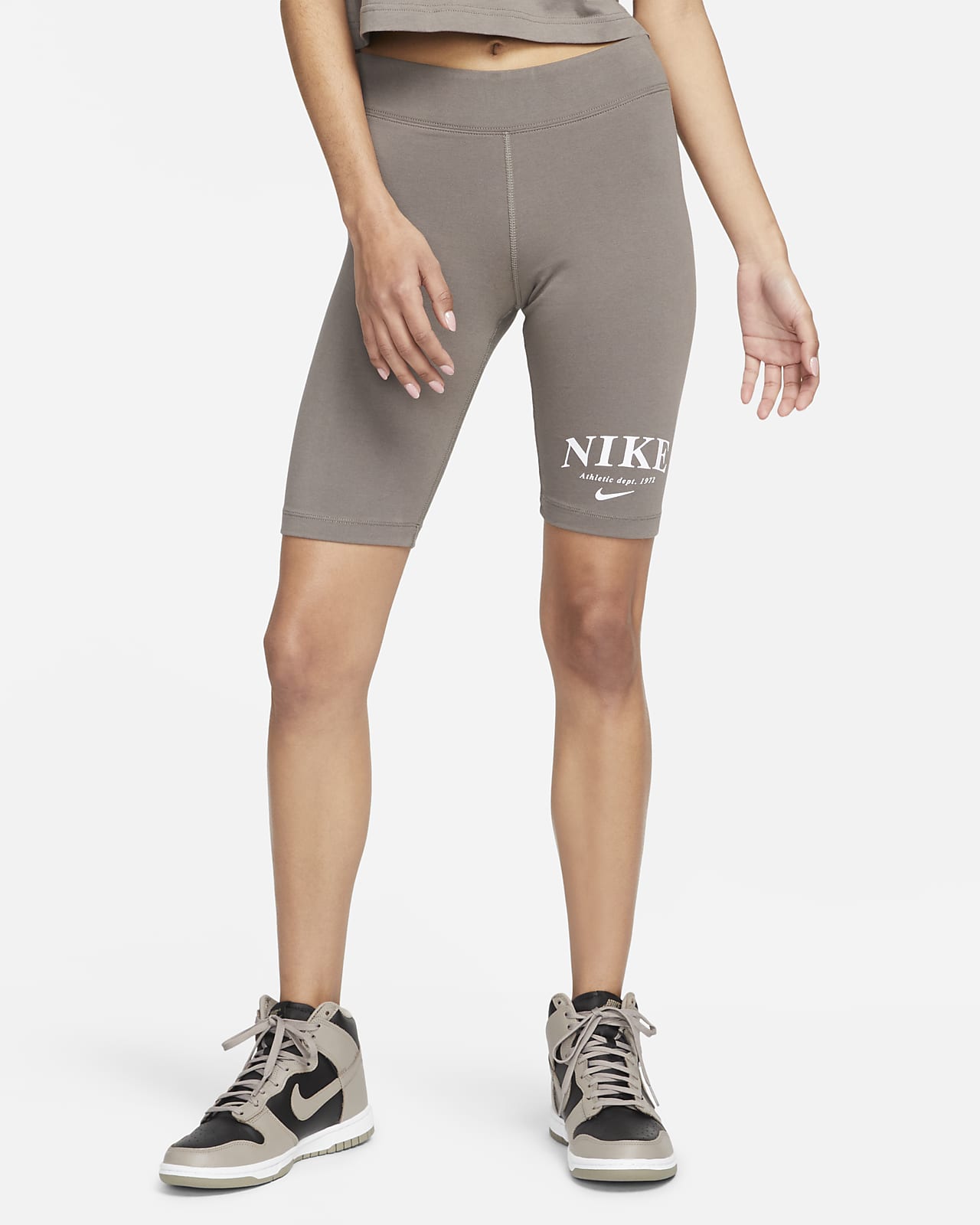 fiber Experiment Flock Nike Sportswear Women's Mid-Rise Bike Shorts. Nike NZ
