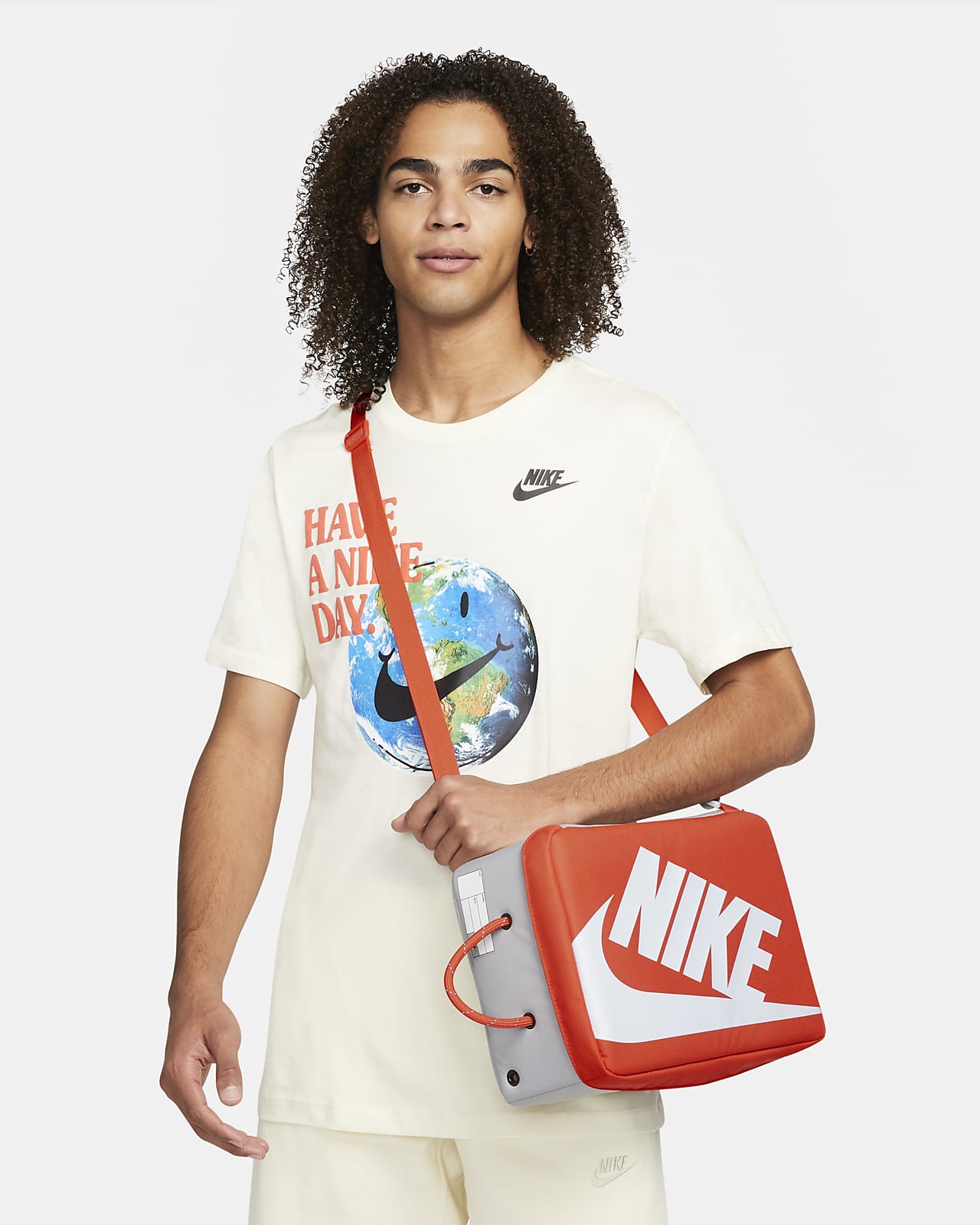 nike sneaker bag orange