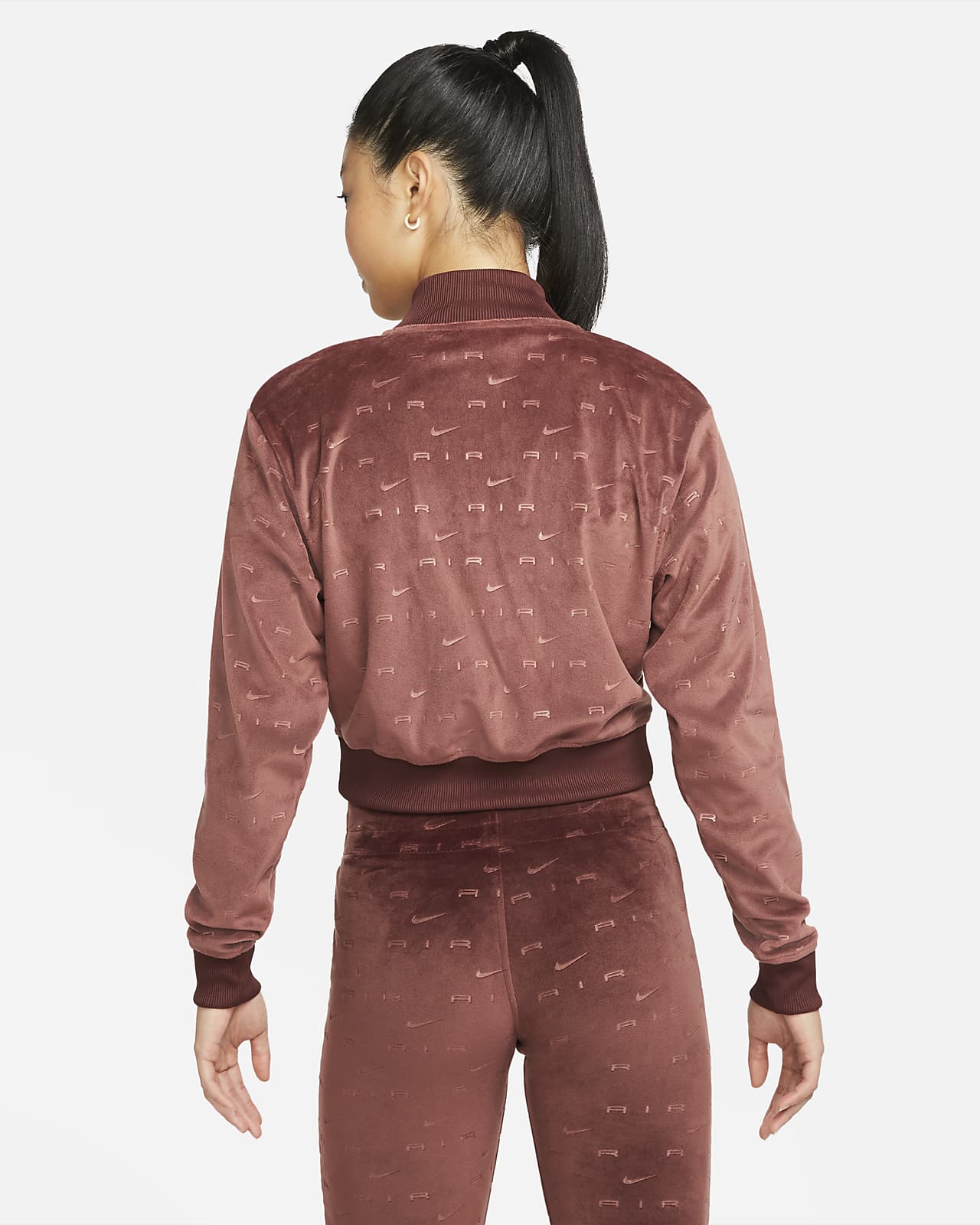 nike women's velour jacket