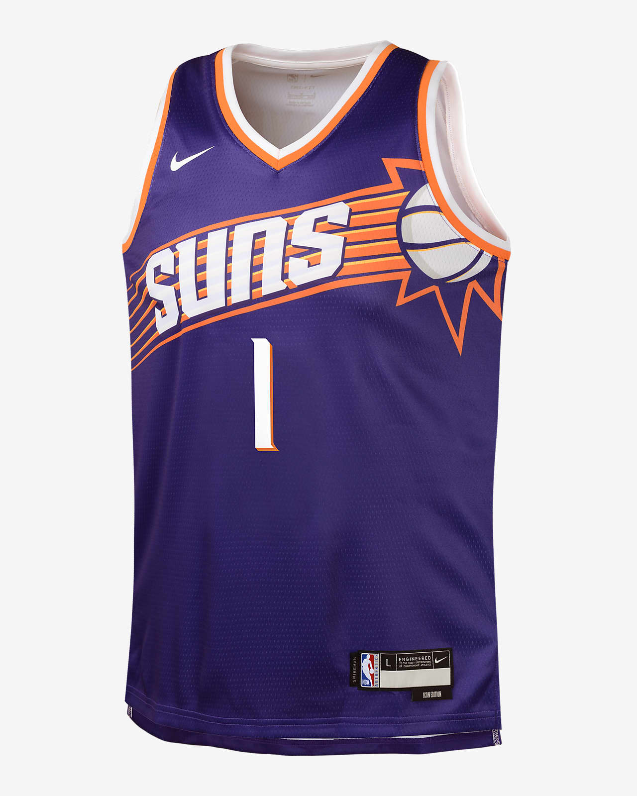 Jersey Nike Dri-FIT Swingman de la NBA Devin Booker Phoenix Suns Icon Edition 2023/24