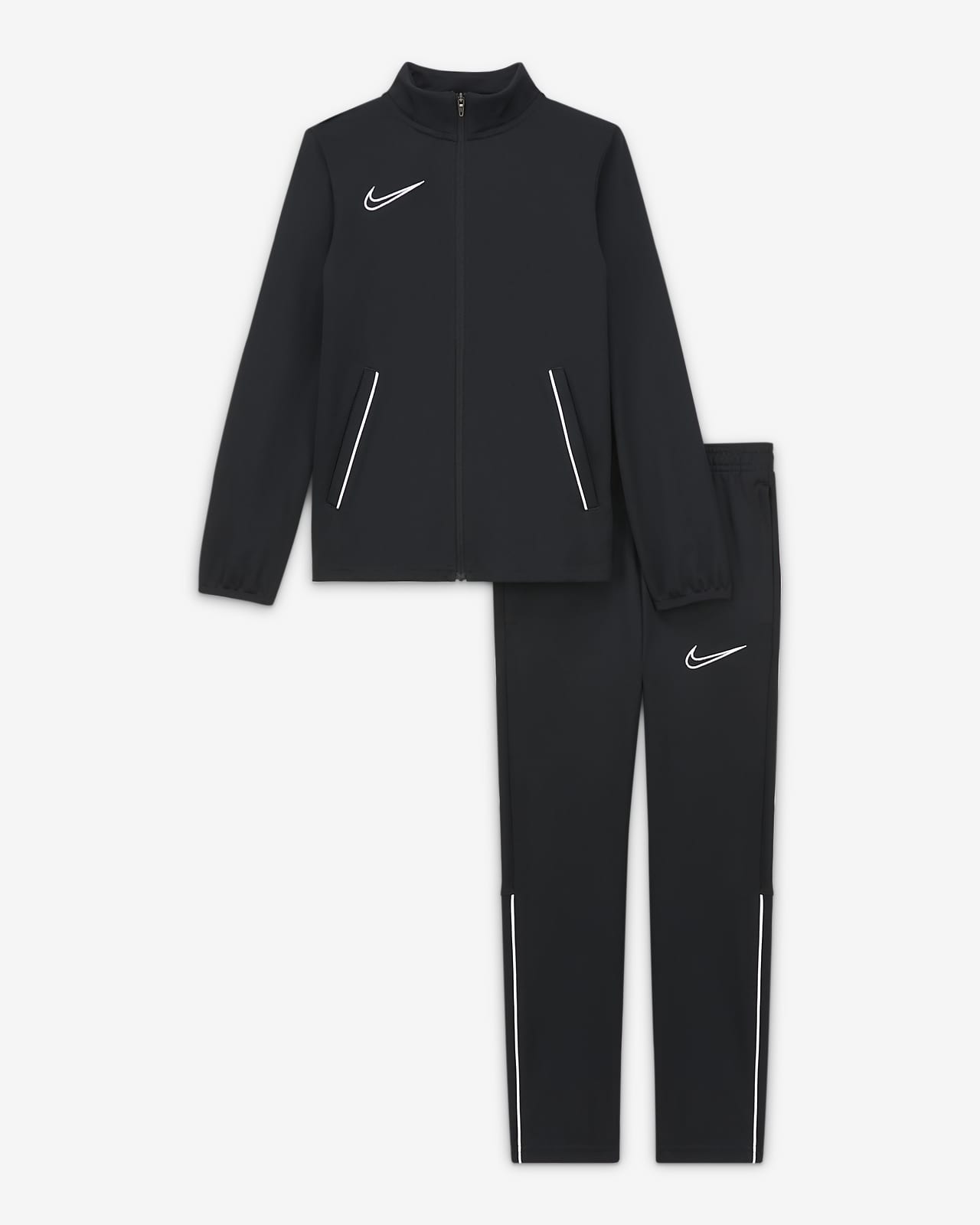 nike dri fit black tracksuit