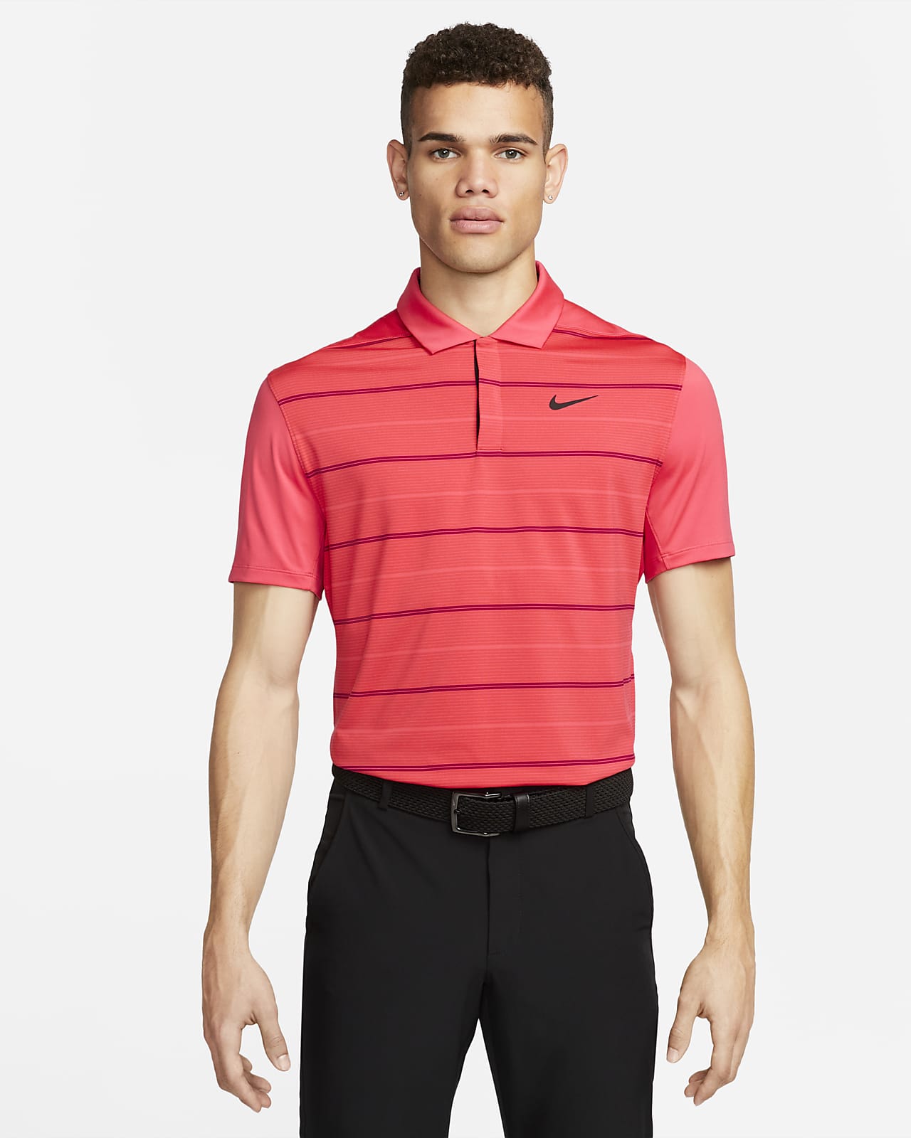 Nike Dri-FIT Tiger Woods Men's Striped Golf Polo